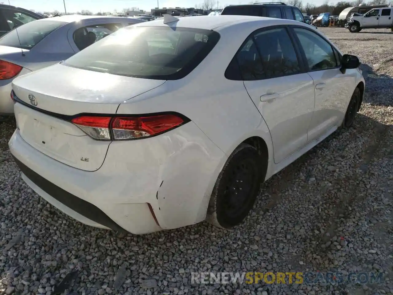 4 Photograph of a damaged car JTDEPRAE4LJ023571 TOYOTA COROLLA 2020