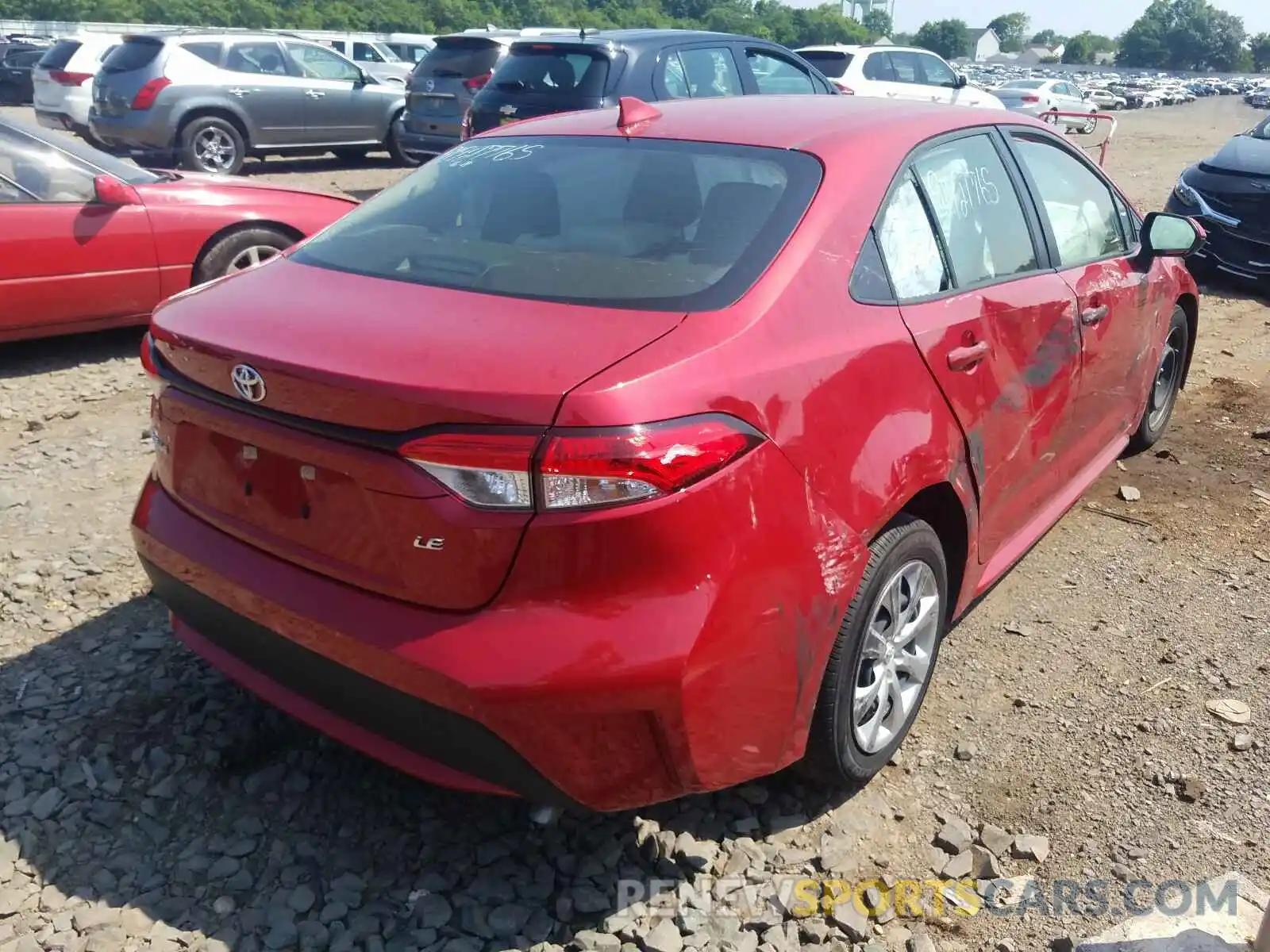 4 Photograph of a damaged car JTDEPRAE4LJ023747 TOYOTA COROLLA 2020