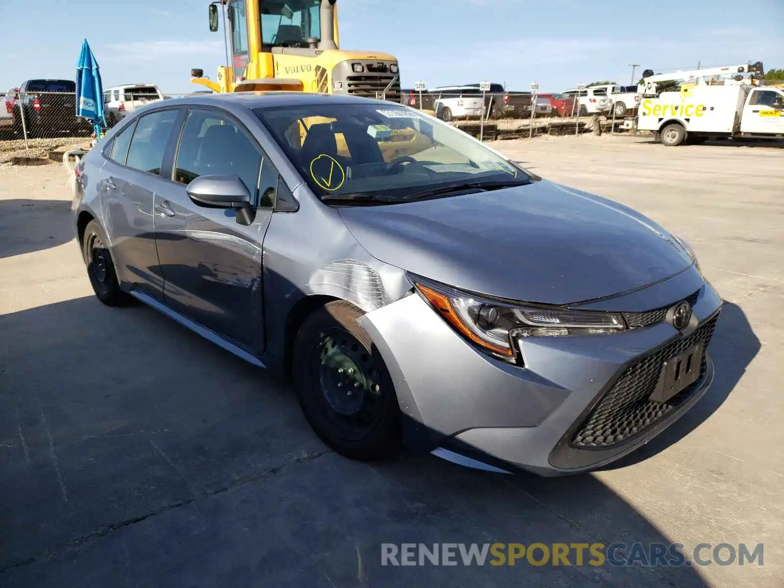 1 Photograph of a damaged car JTDEPRAE4LJ023862 TOYOTA COROLLA 2020