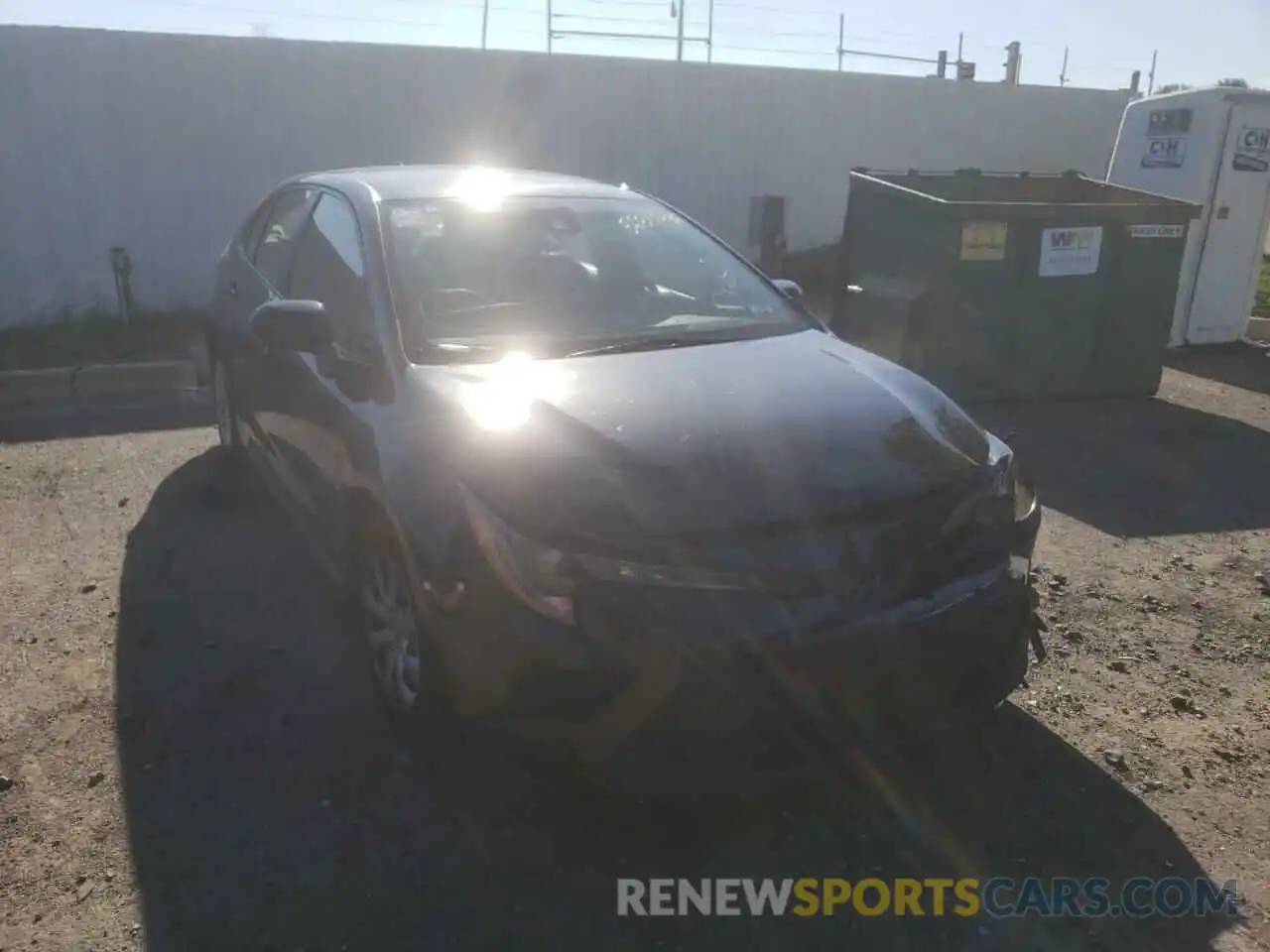 1 Photograph of a damaged car JTDEPRAE4LJ024350 TOYOTA COROLLA 2020