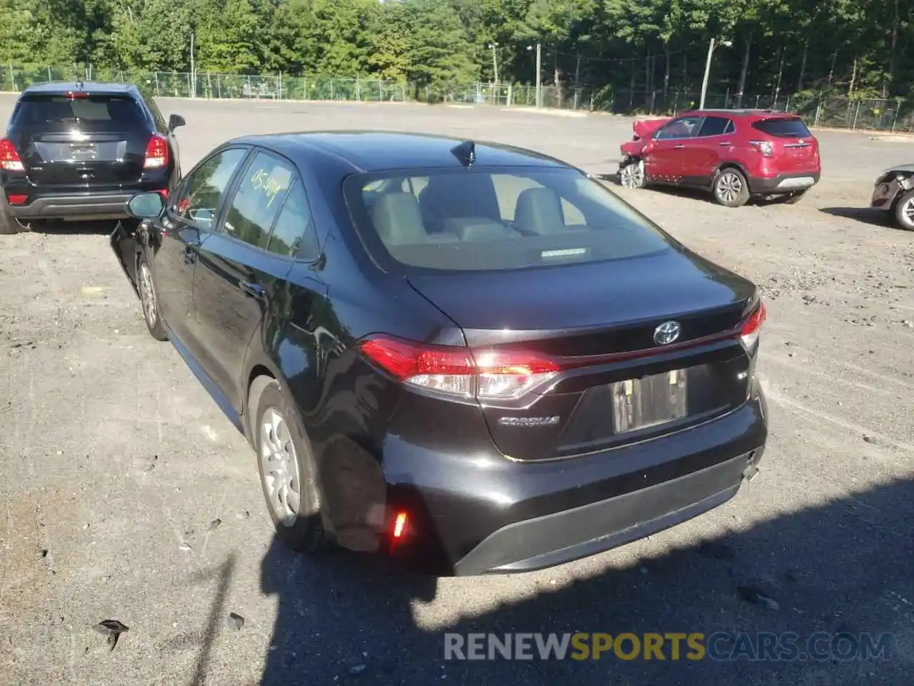 3 Photograph of a damaged car JTDEPRAE4LJ024350 TOYOTA COROLLA 2020