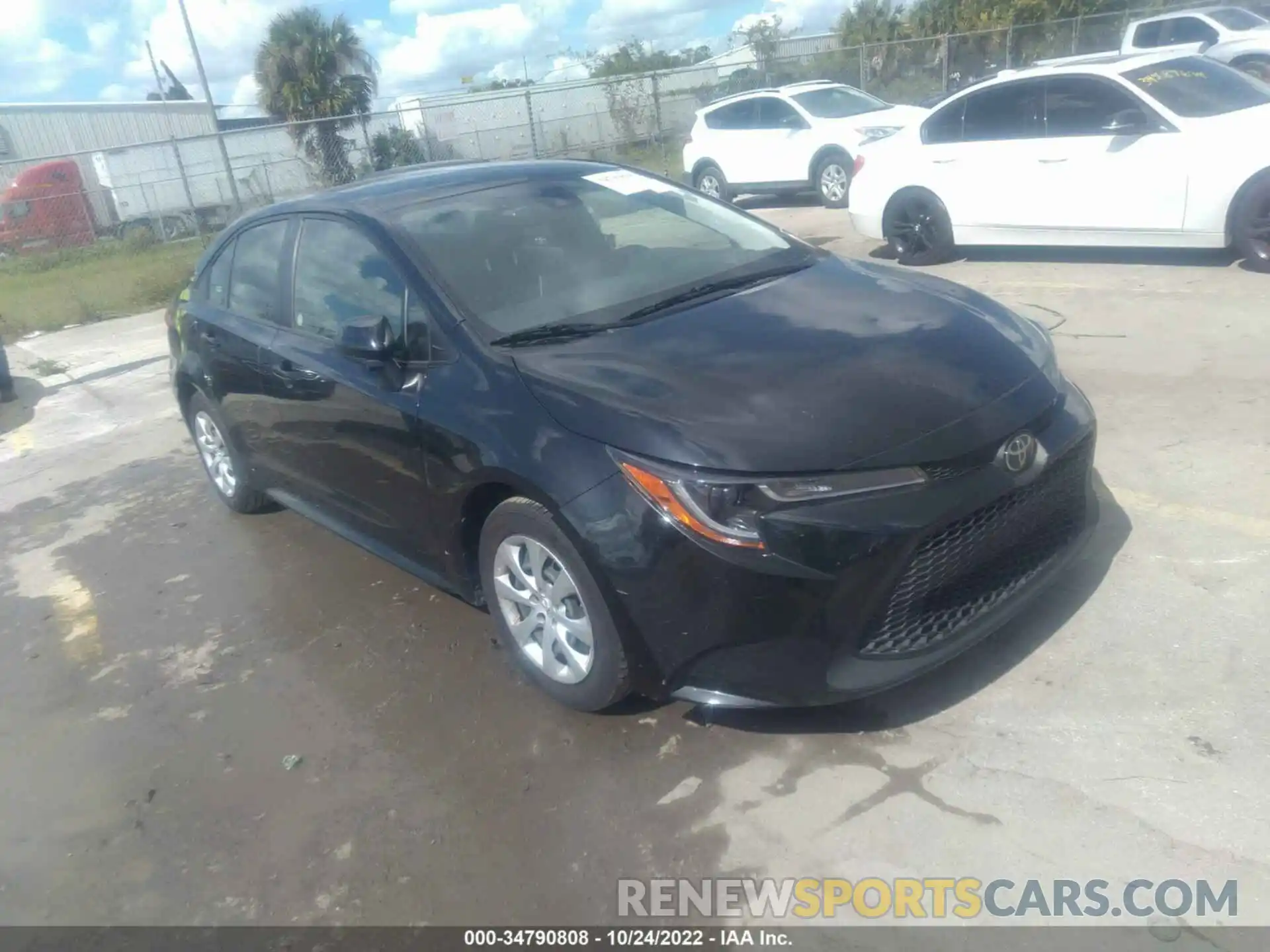 1 Photograph of a damaged car JTDEPRAE4LJ024364 TOYOTA COROLLA 2020