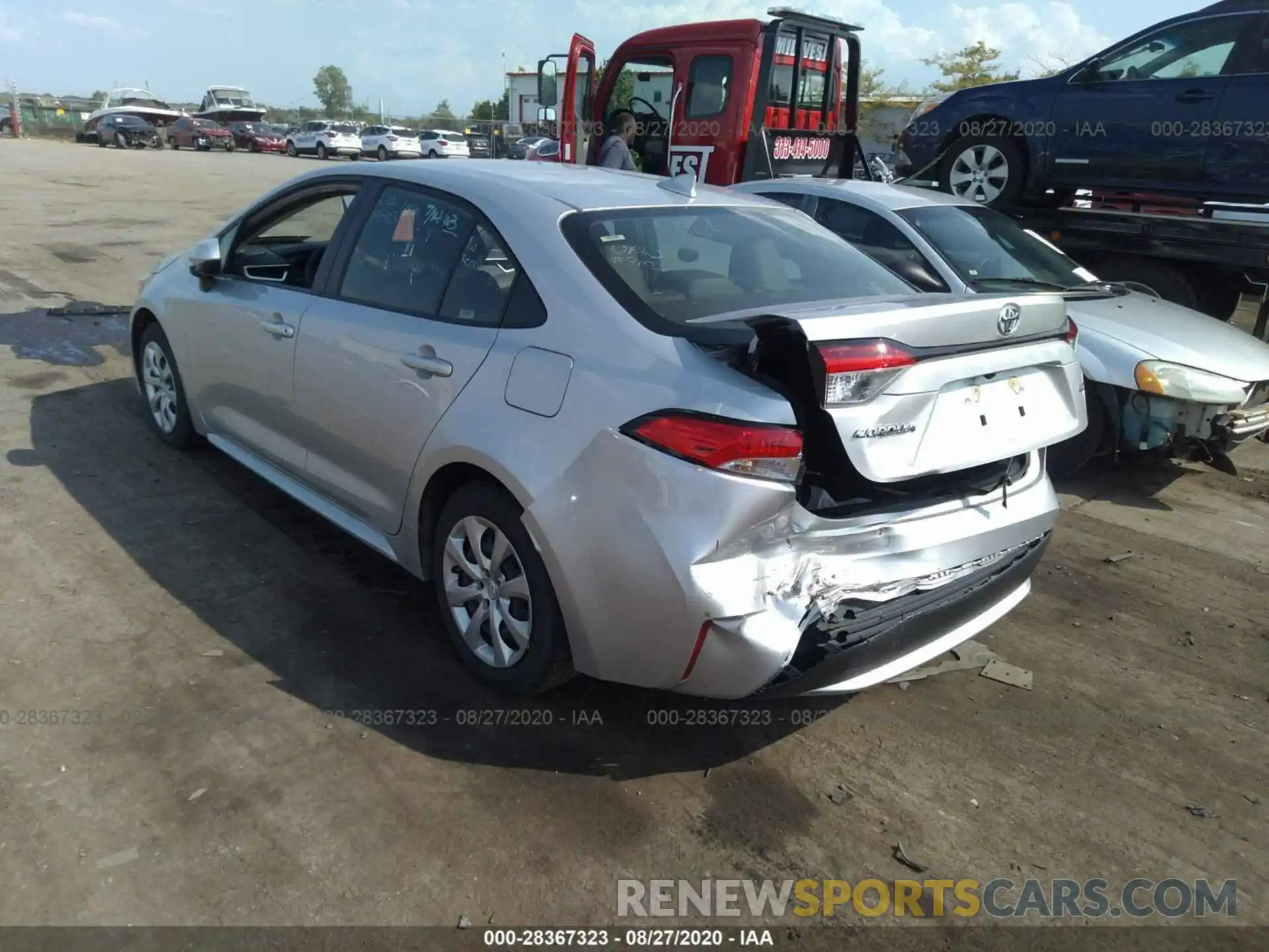 3 Photograph of a damaged car JTDEPRAE4LJ024462 TOYOTA COROLLA 2020