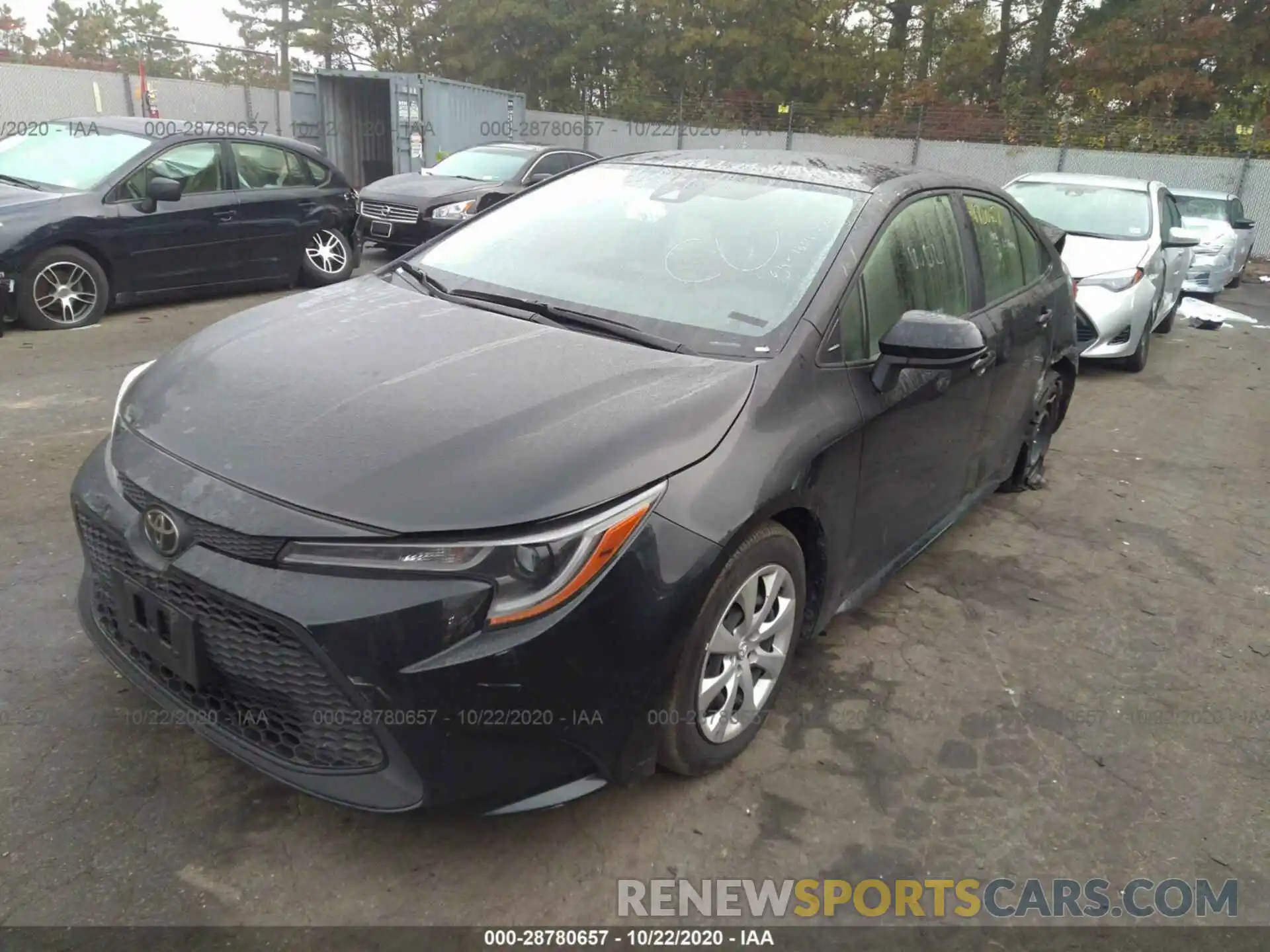 2 Photograph of a damaged car JTDEPRAE4LJ024543 TOYOTA COROLLA 2020