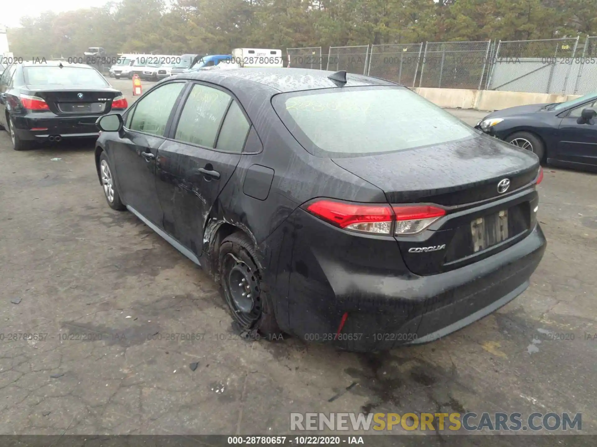 3 Photograph of a damaged car JTDEPRAE4LJ024543 TOYOTA COROLLA 2020