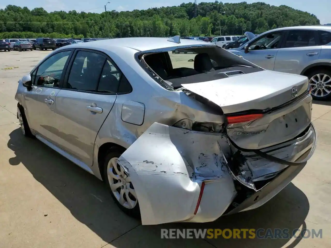 3 Photograph of a damaged car JTDEPRAE4LJ024896 TOYOTA COROLLA 2020