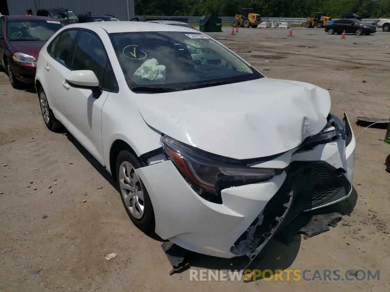 1 Photograph of a damaged car JTDEPRAE4LJ024946 TOYOTA COROLLA 2020