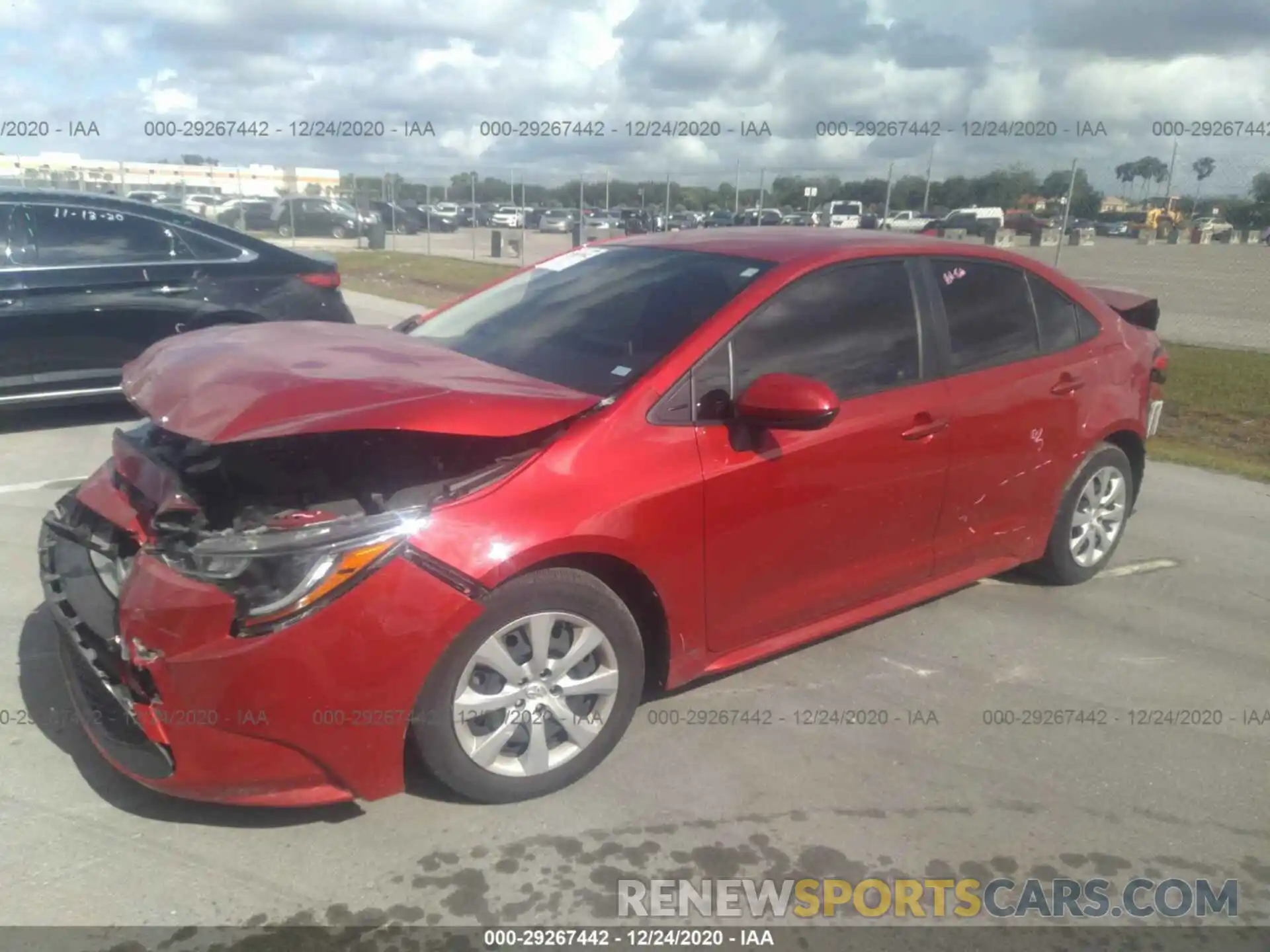 2 Photograph of a damaged car JTDEPRAE4LJ025045 TOYOTA COROLLA 2020