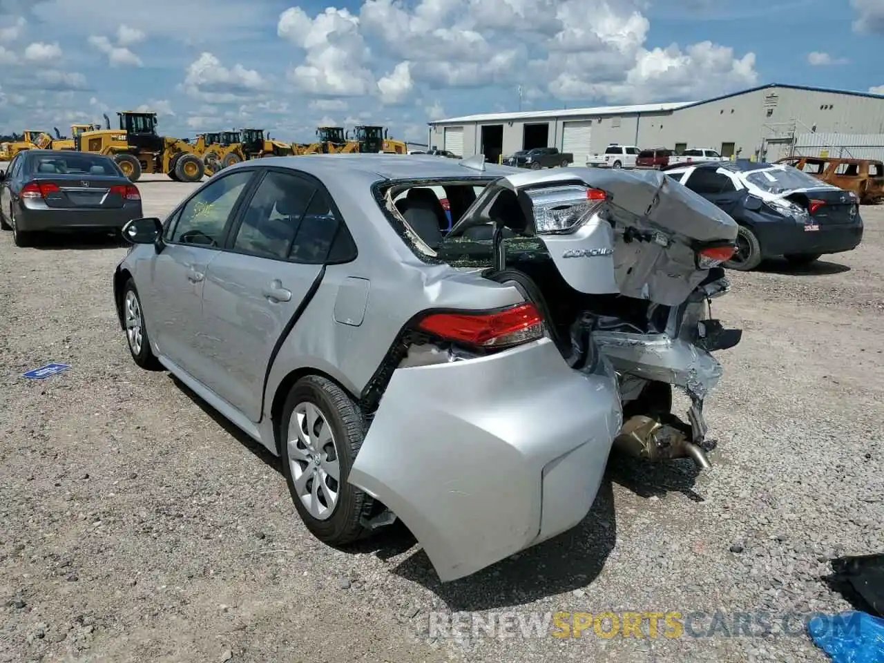 3 Photograph of a damaged car JTDEPRAE4LJ025448 TOYOTA COROLLA 2020