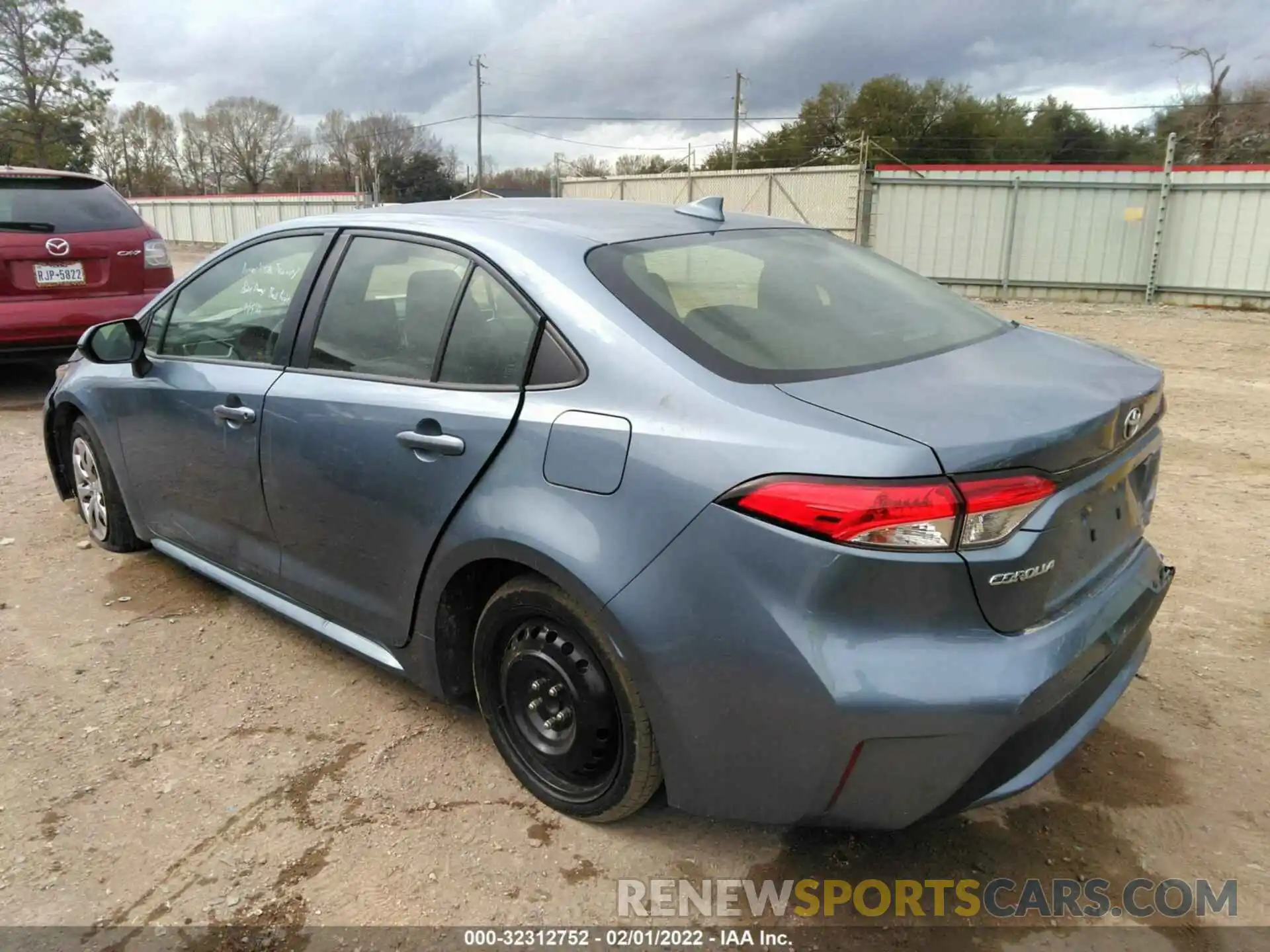 3 Photograph of a damaged car JTDEPRAE4LJ025644 TOYOTA COROLLA 2020