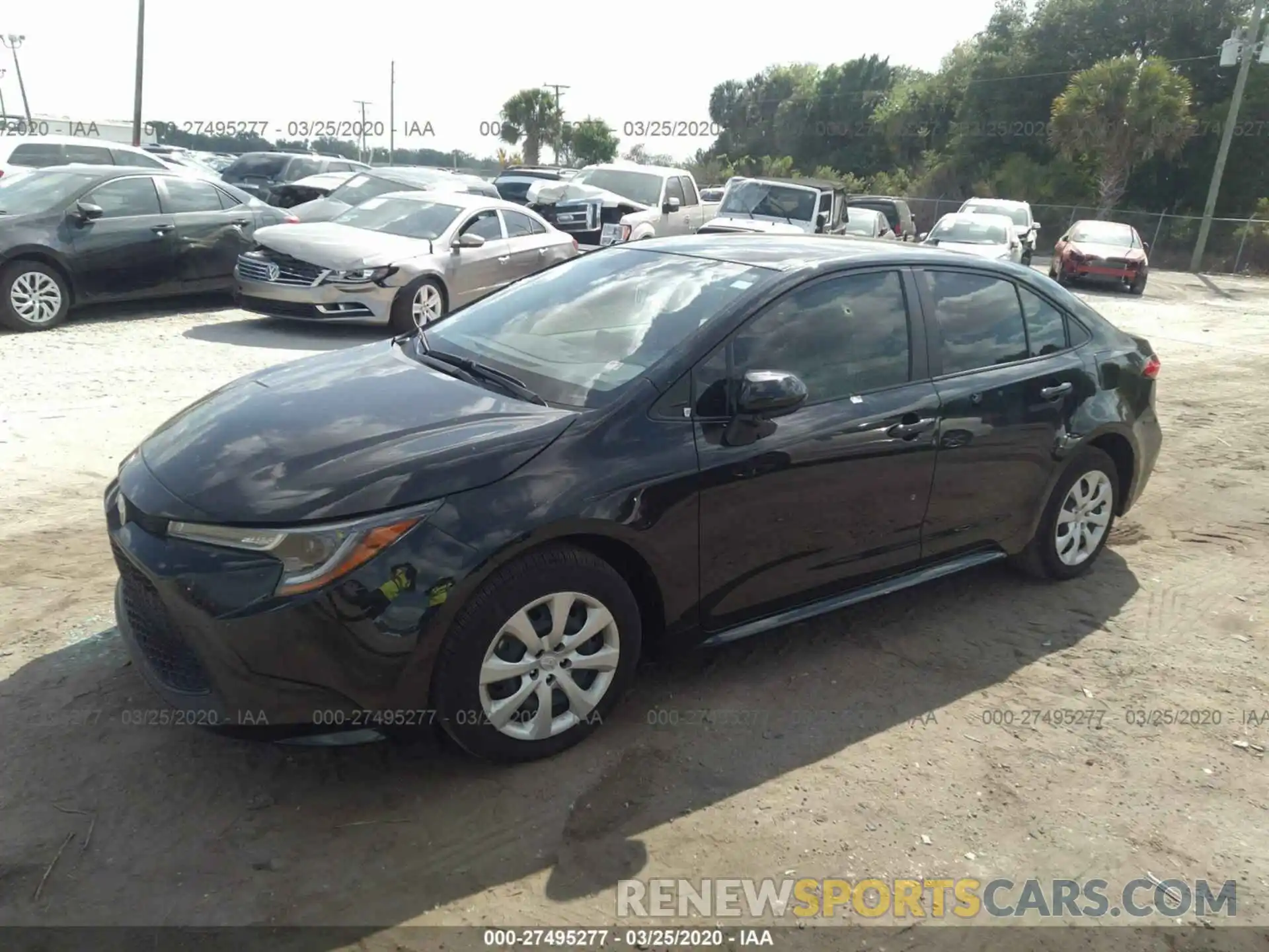 2 Photograph of a damaged car JTDEPRAE4LJ025773 TOYOTA COROLLA 2020