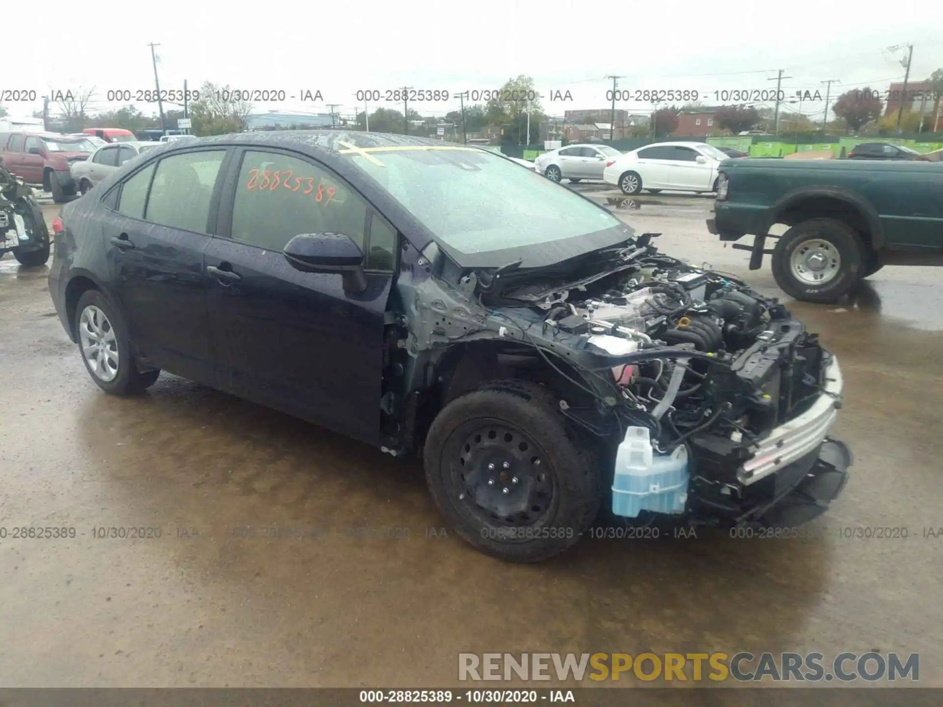 1 Photograph of a damaged car JTDEPRAE4LJ025885 TOYOTA COROLLA 2020