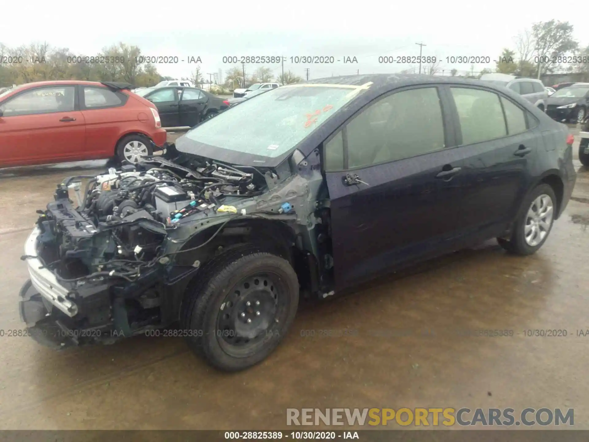 2 Photograph of a damaged car JTDEPRAE4LJ025885 TOYOTA COROLLA 2020