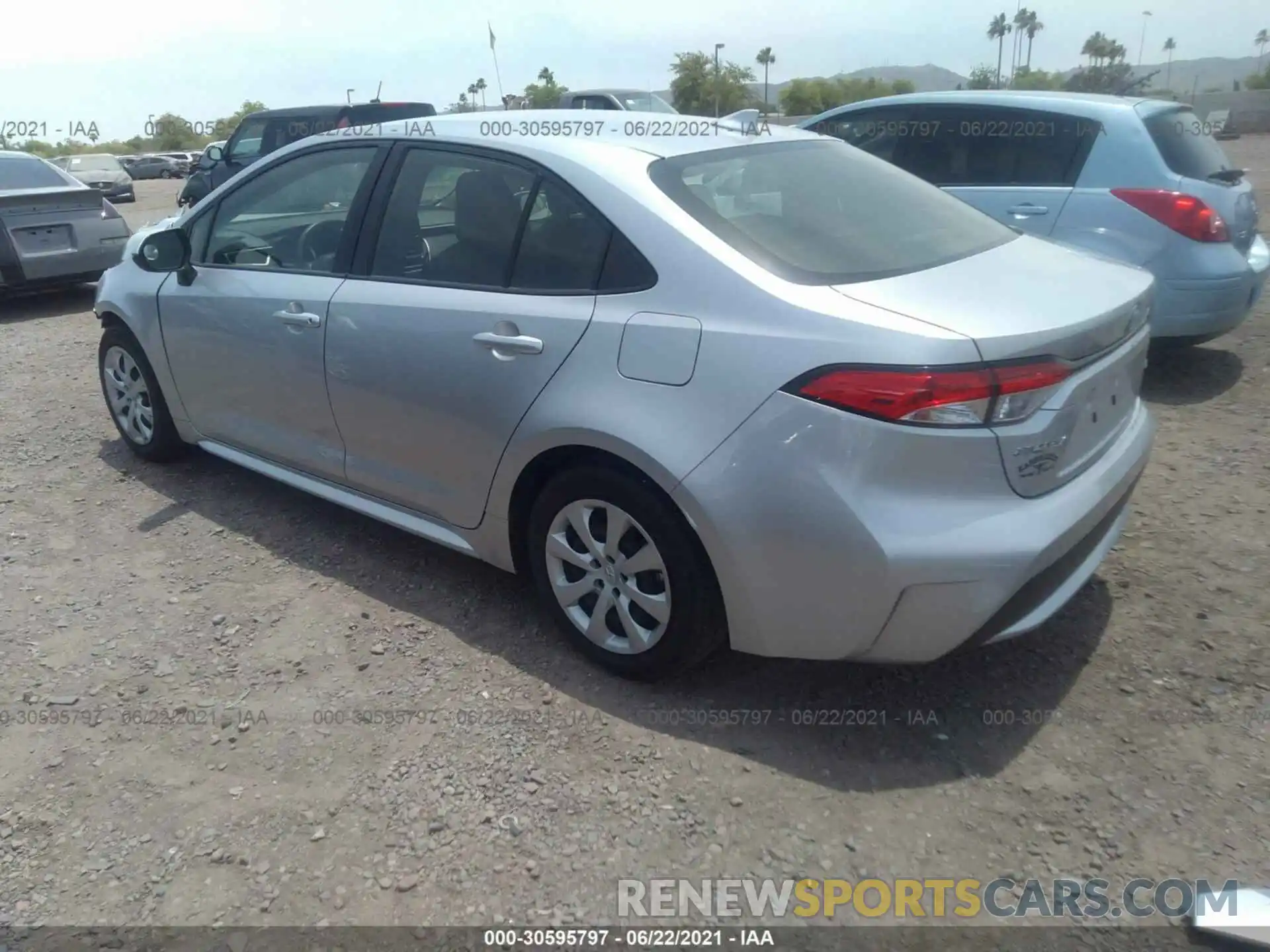 3 Photograph of a damaged car JTDEPRAE4LJ026194 TOYOTA COROLLA 2020