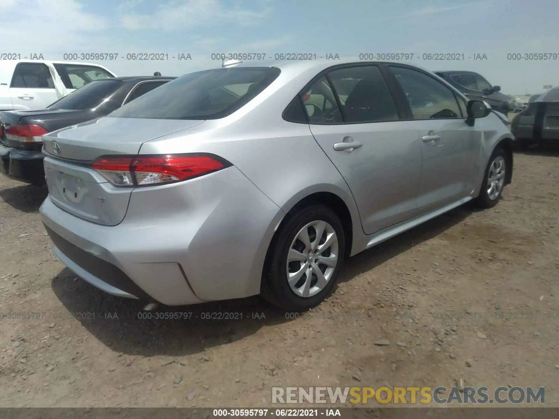 4 Photograph of a damaged car JTDEPRAE4LJ026194 TOYOTA COROLLA 2020