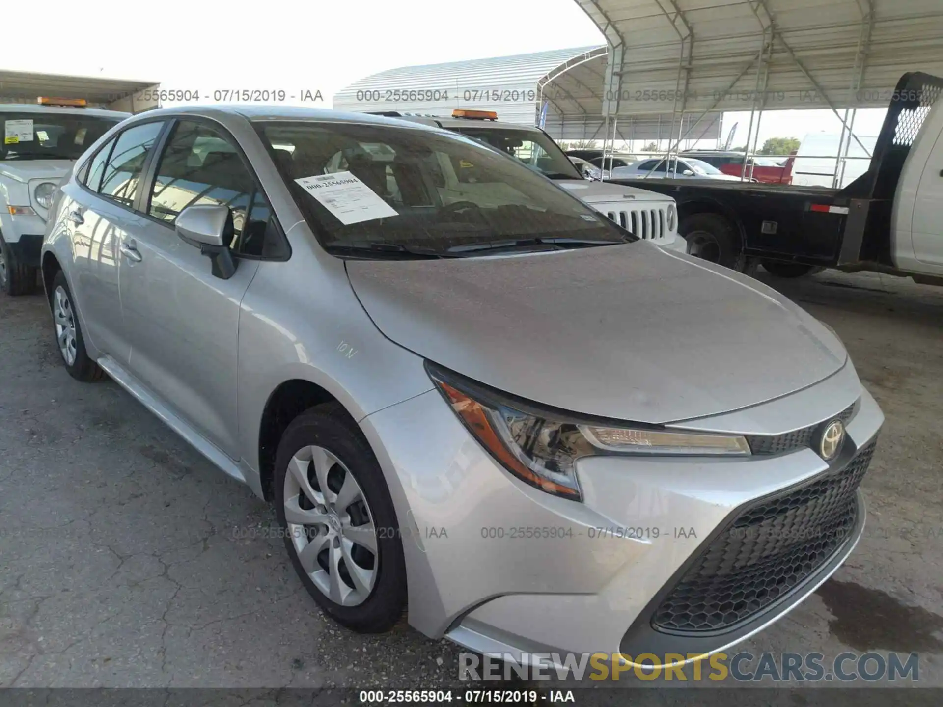 1 Photograph of a damaged car JTDEPRAE4LJ026275 TOYOTA COROLLA 2020