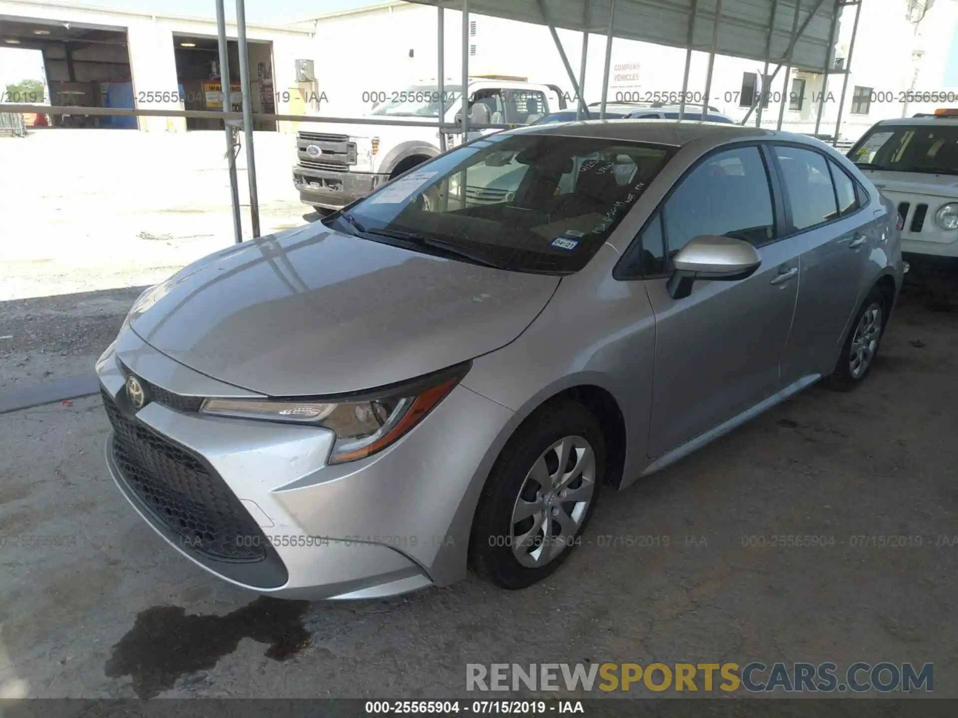 2 Photograph of a damaged car JTDEPRAE4LJ026275 TOYOTA COROLLA 2020