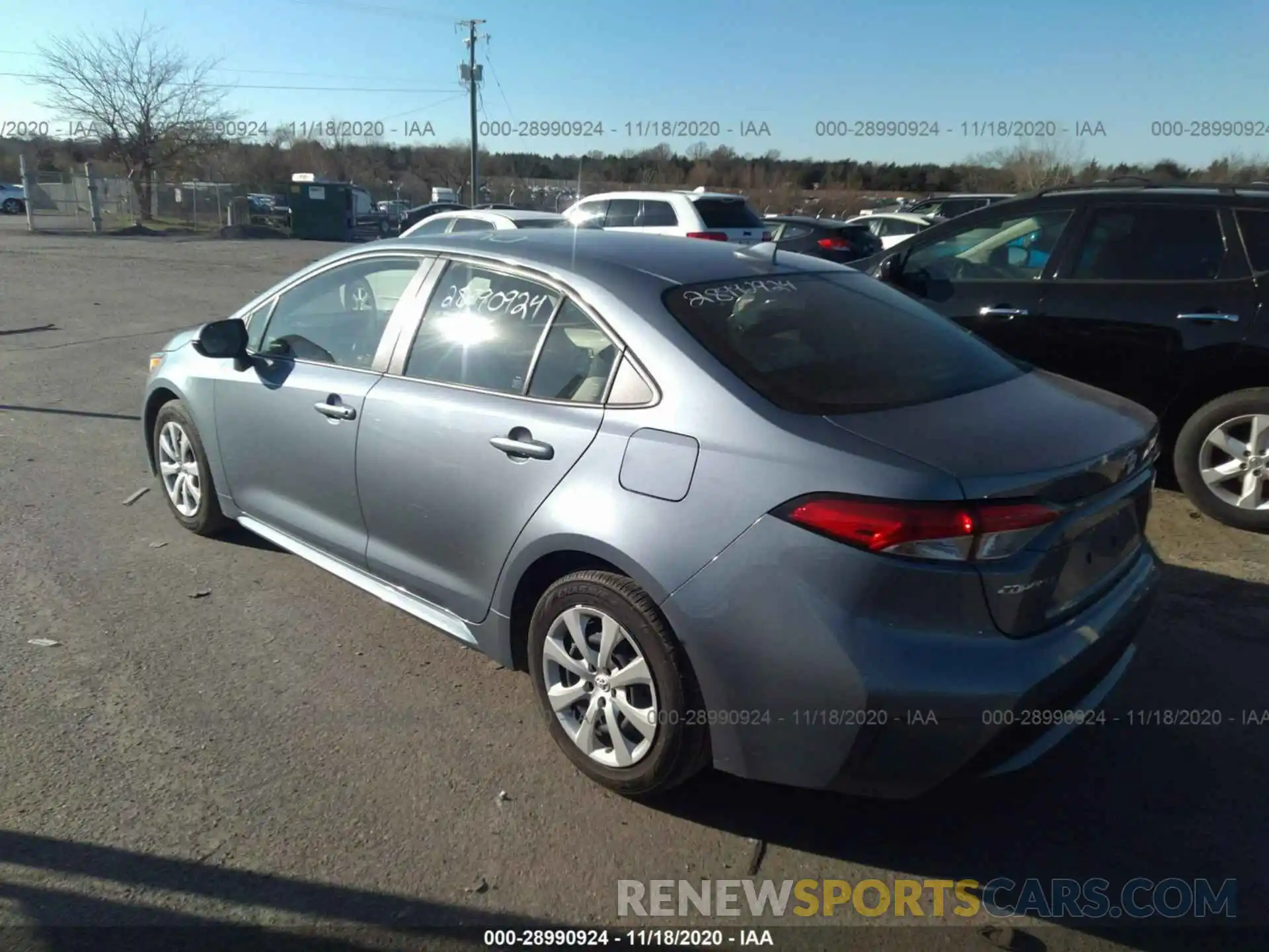 3 Photograph of a damaged car JTDEPRAE4LJ026289 TOYOTA COROLLA 2020