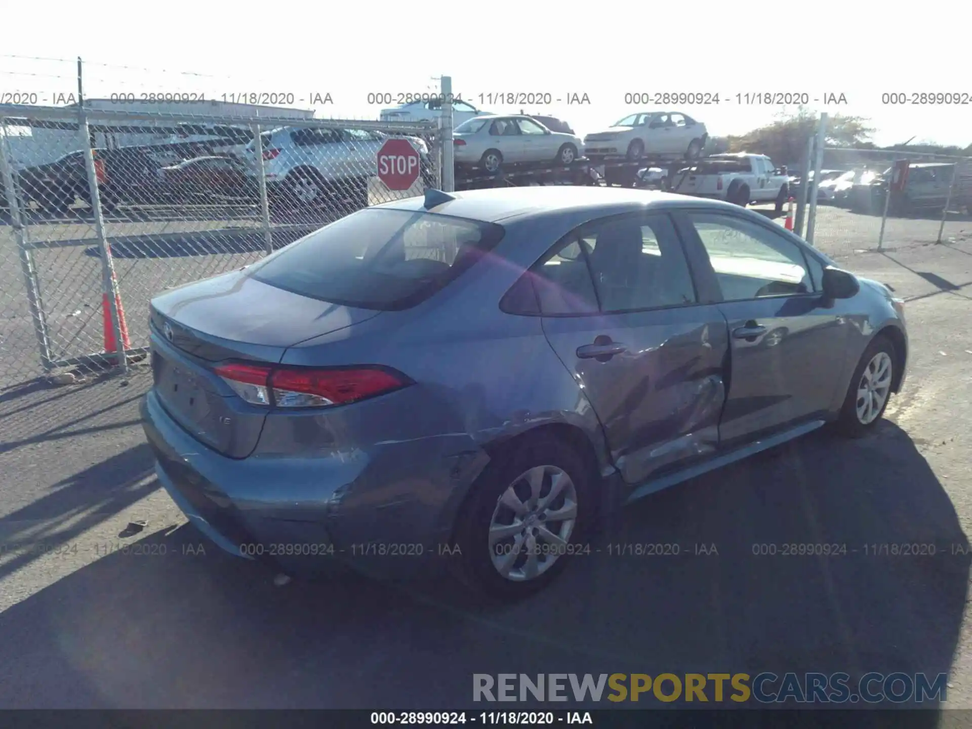 4 Photograph of a damaged car JTDEPRAE4LJ026289 TOYOTA COROLLA 2020