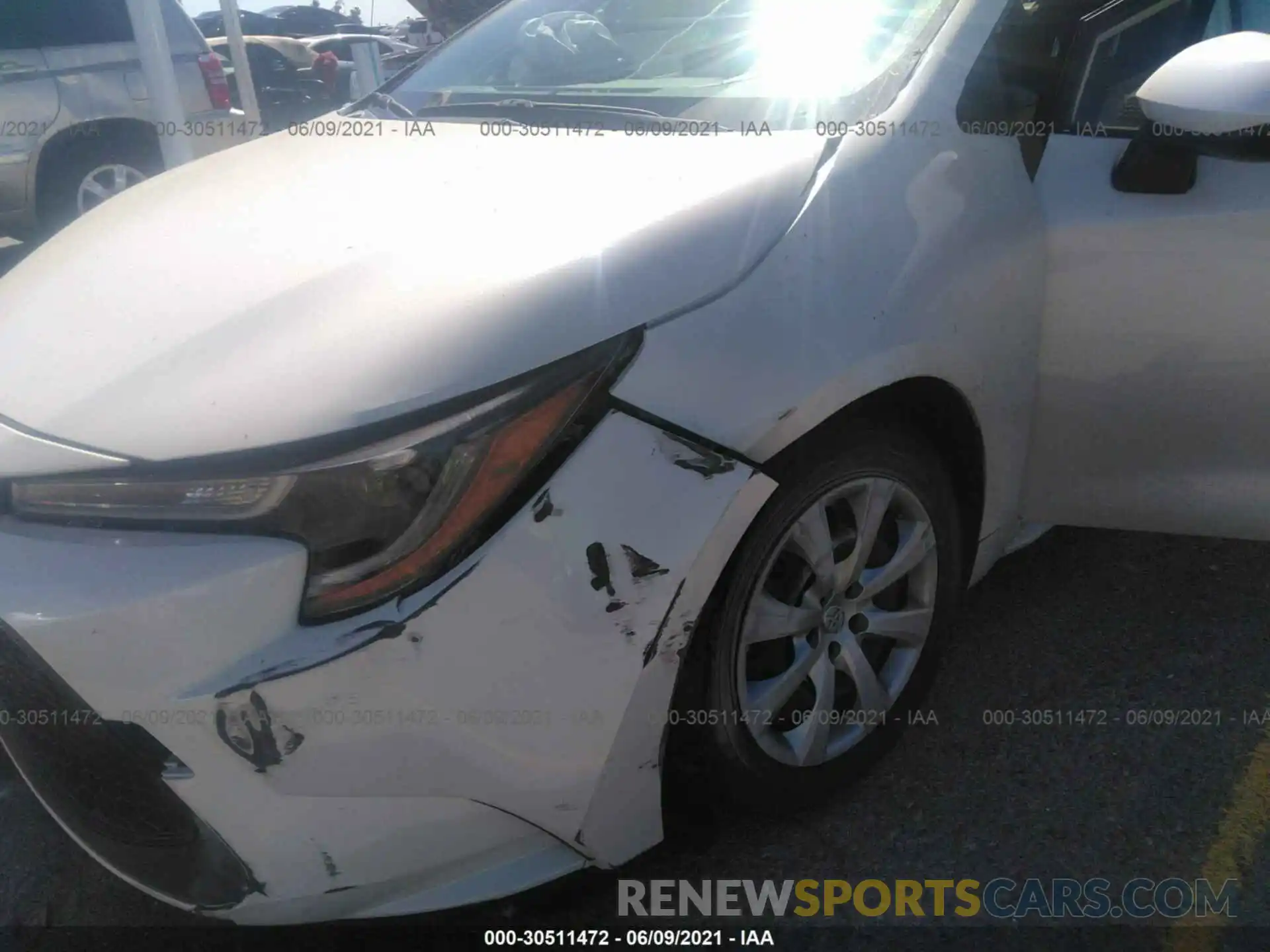 6 Photograph of a damaged car JTDEPRAE4LJ026406 TOYOTA COROLLA 2020