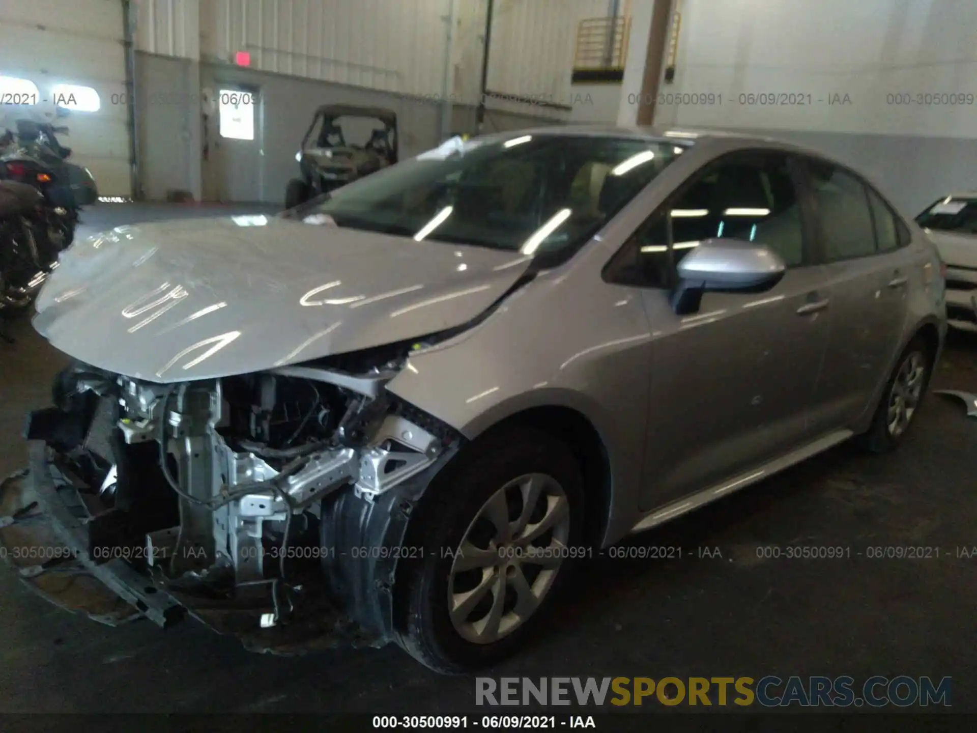 2 Photograph of a damaged car JTDEPRAE4LJ026731 TOYOTA COROLLA 2020