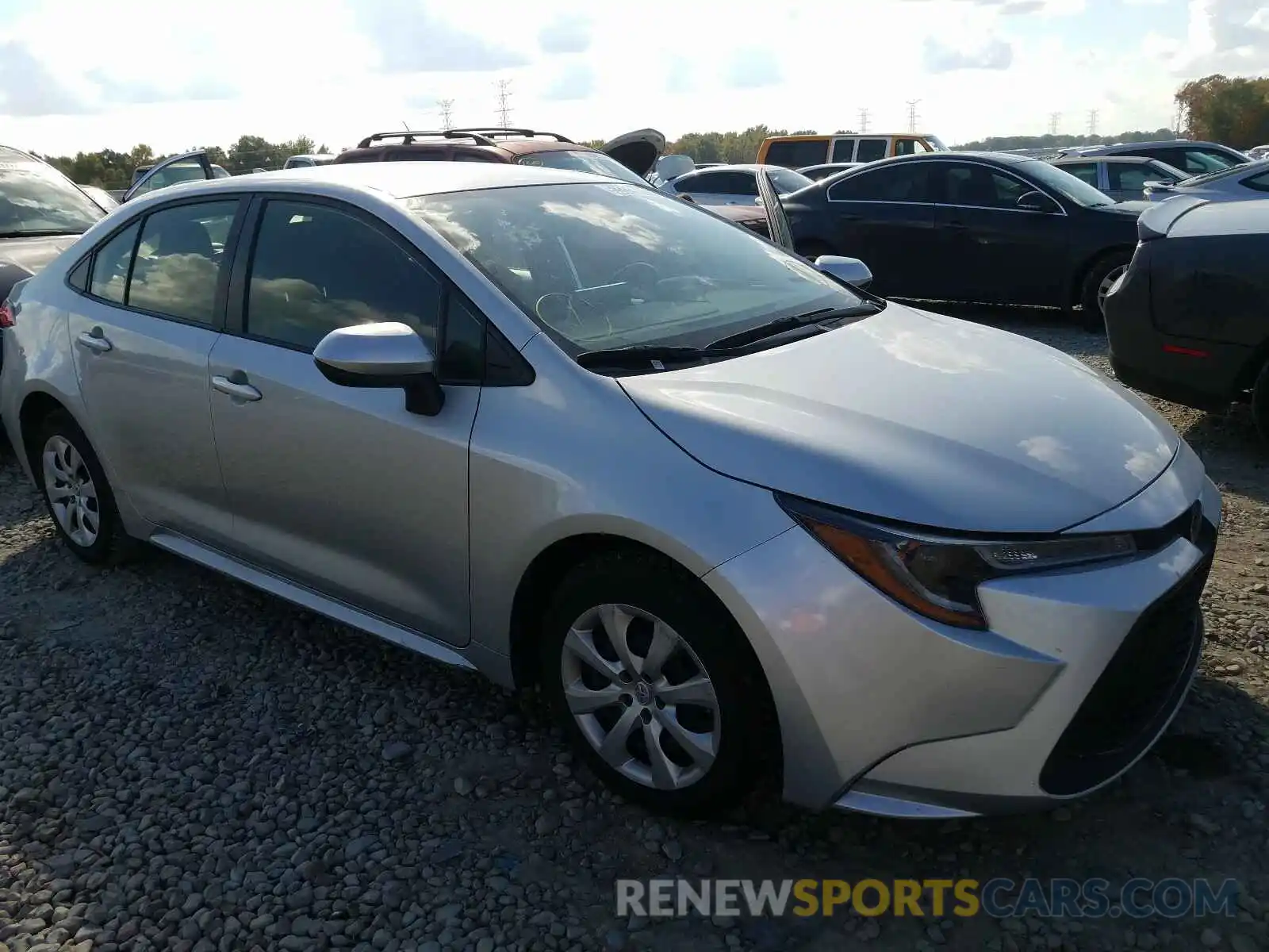 1 Photograph of a damaged car JTDEPRAE4LJ027037 TOYOTA COROLLA 2020