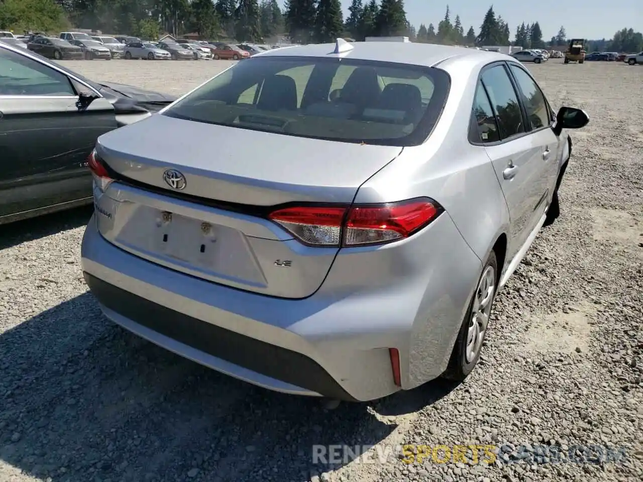 4 Photograph of a damaged car JTDEPRAE4LJ027250 TOYOTA COROLLA 2020