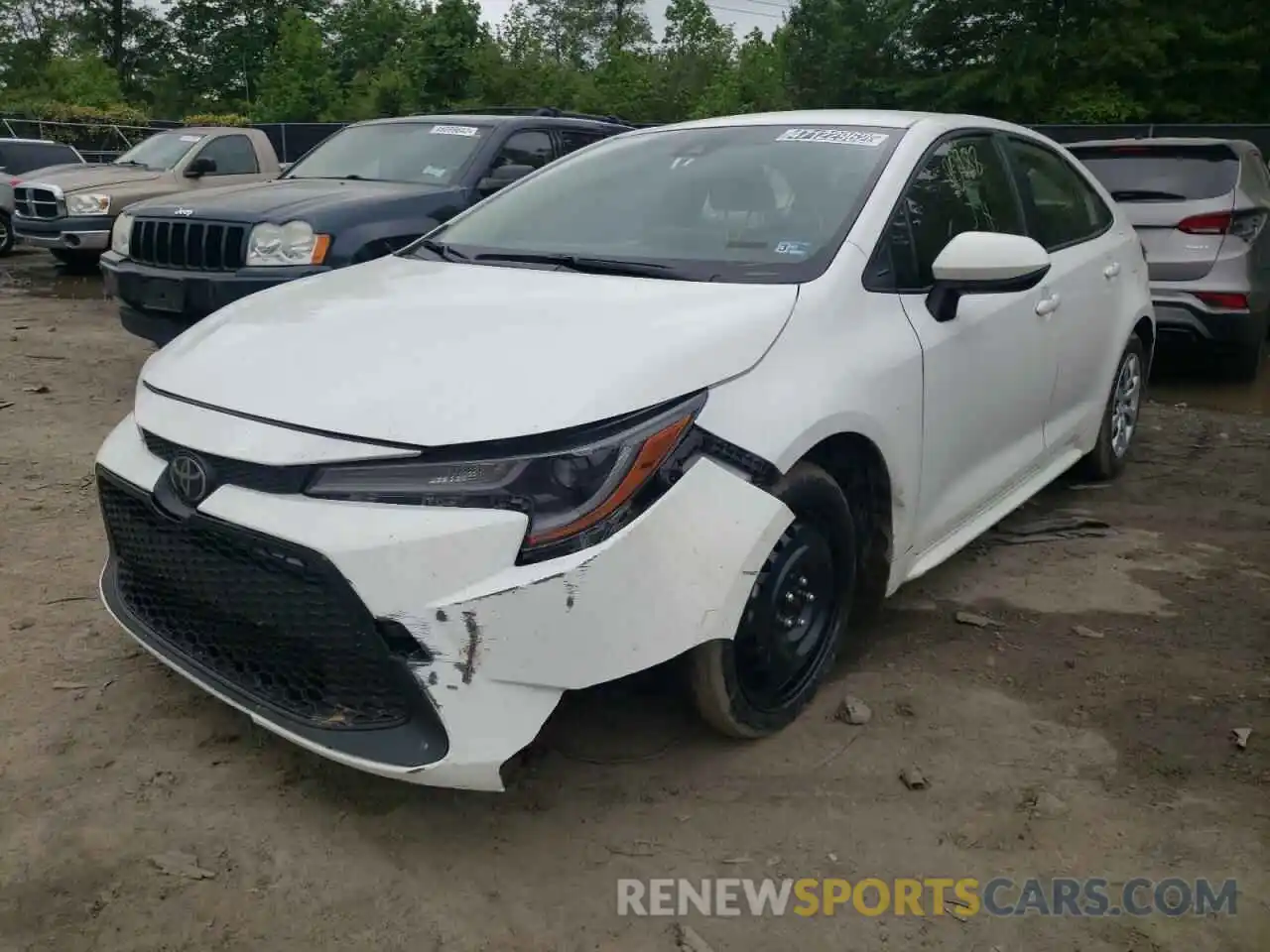 2 Photograph of a damaged car JTDEPRAE4LJ027295 TOYOTA COROLLA 2020