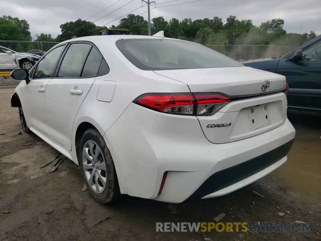 3 Photograph of a damaged car JTDEPRAE4LJ027295 TOYOTA COROLLA 2020