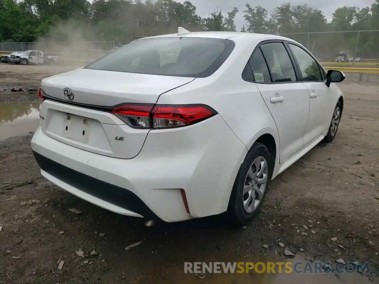 4 Photograph of a damaged car JTDEPRAE4LJ027295 TOYOTA COROLLA 2020