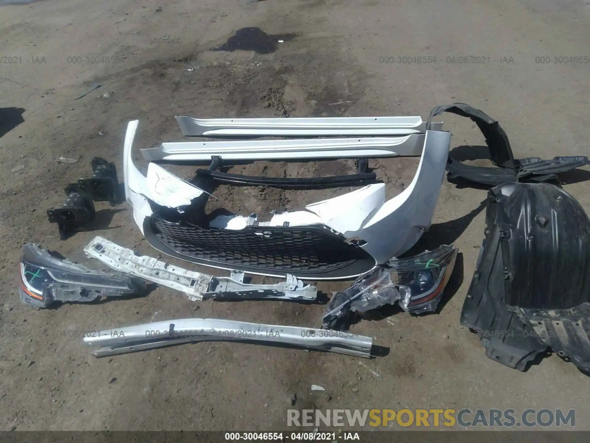 12 Photograph of a damaged car JTDEPRAE4LJ027765 TOYOTA COROLLA 2020