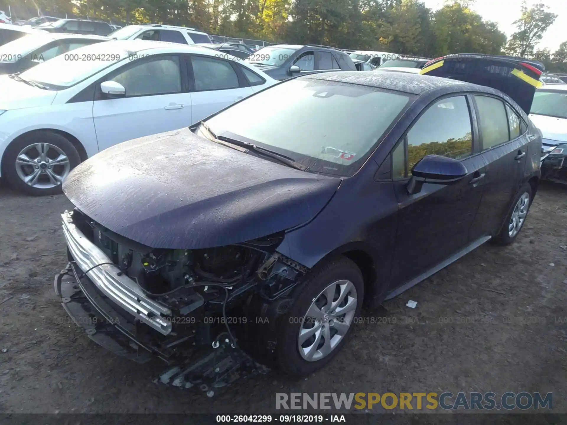 2 Photograph of a damaged car JTDEPRAE4LJ028219 TOYOTA COROLLA 2020