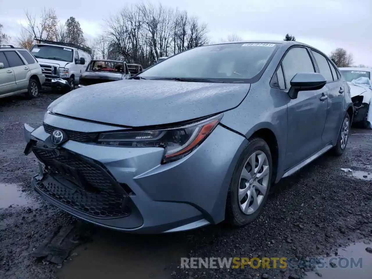 2 Photograph of a damaged car JTDEPRAE4LJ028401 TOYOTA COROLLA 2020