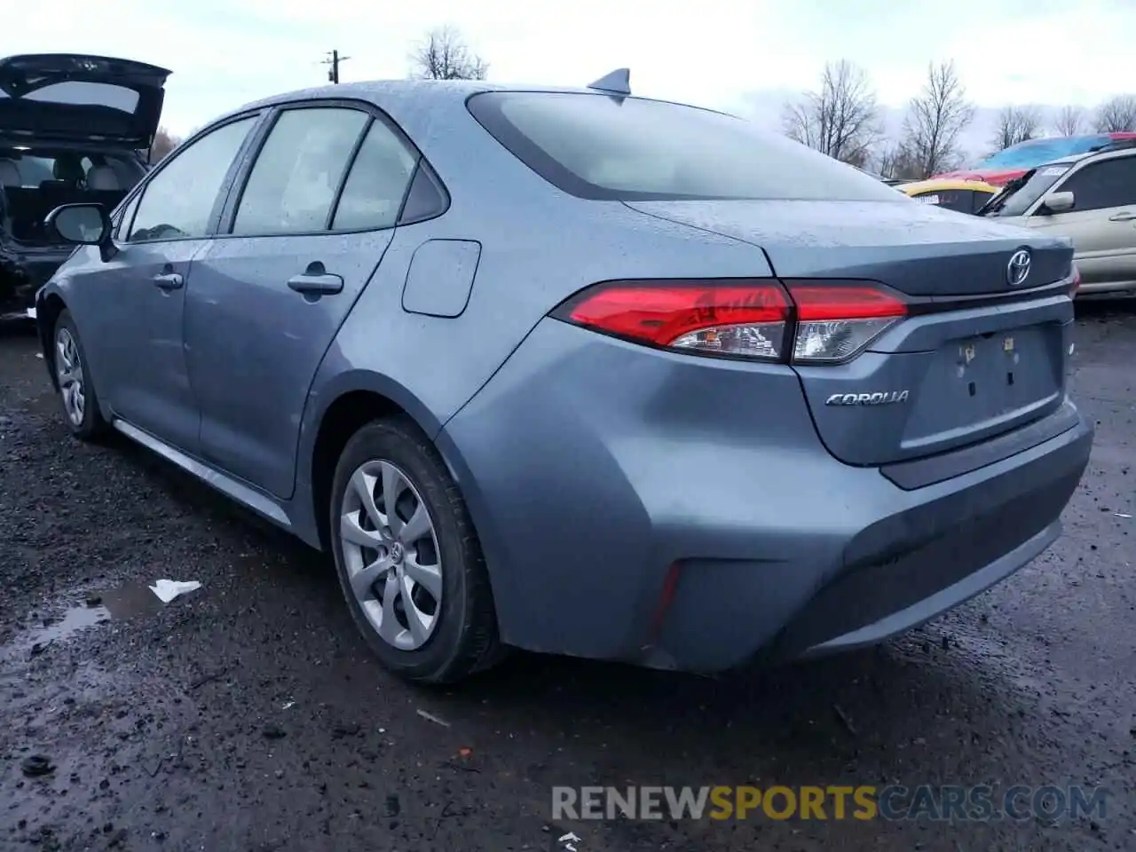 3 Photograph of a damaged car JTDEPRAE4LJ028401 TOYOTA COROLLA 2020