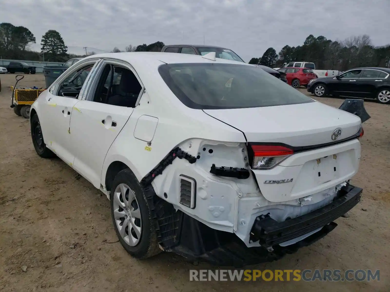 3 Photograph of a damaged car JTDEPRAE4LJ028916 TOYOTA COROLLA 2020