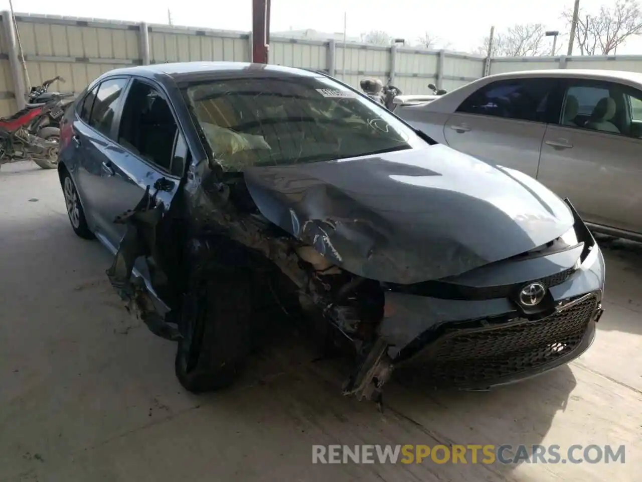 1 Photograph of a damaged car JTDEPRAE4LJ028950 TOYOTA COROLLA 2020