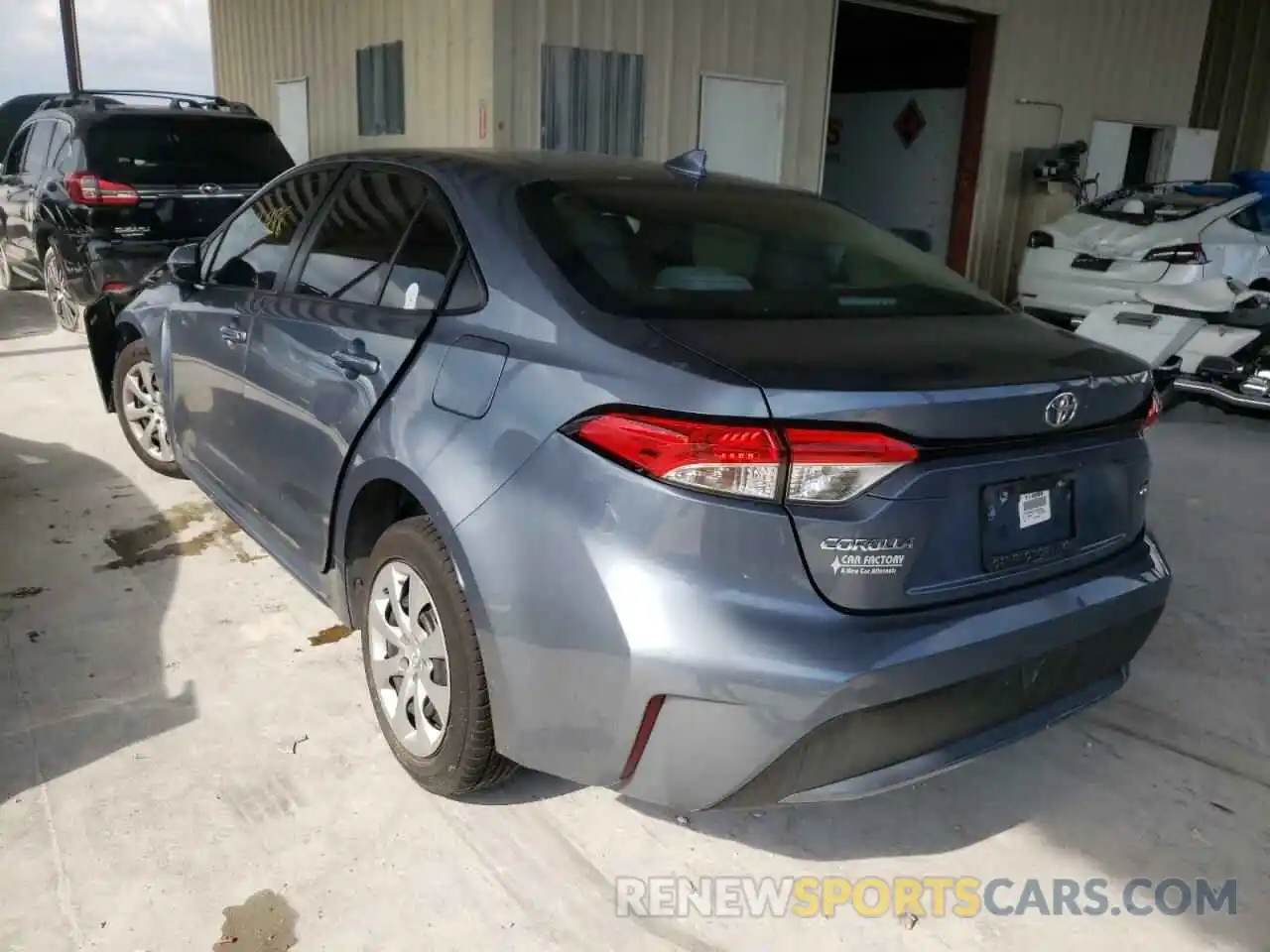 3 Photograph of a damaged car JTDEPRAE4LJ028950 TOYOTA COROLLA 2020