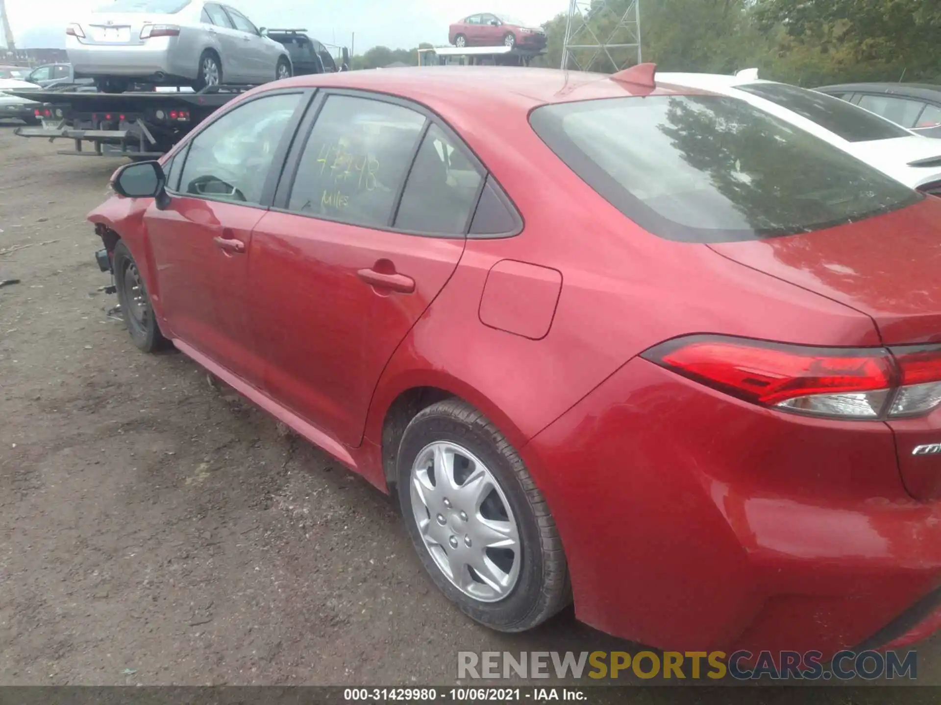 3 Photograph of a damaged car JTDEPRAE4LJ029211 TOYOTA COROLLA 2020