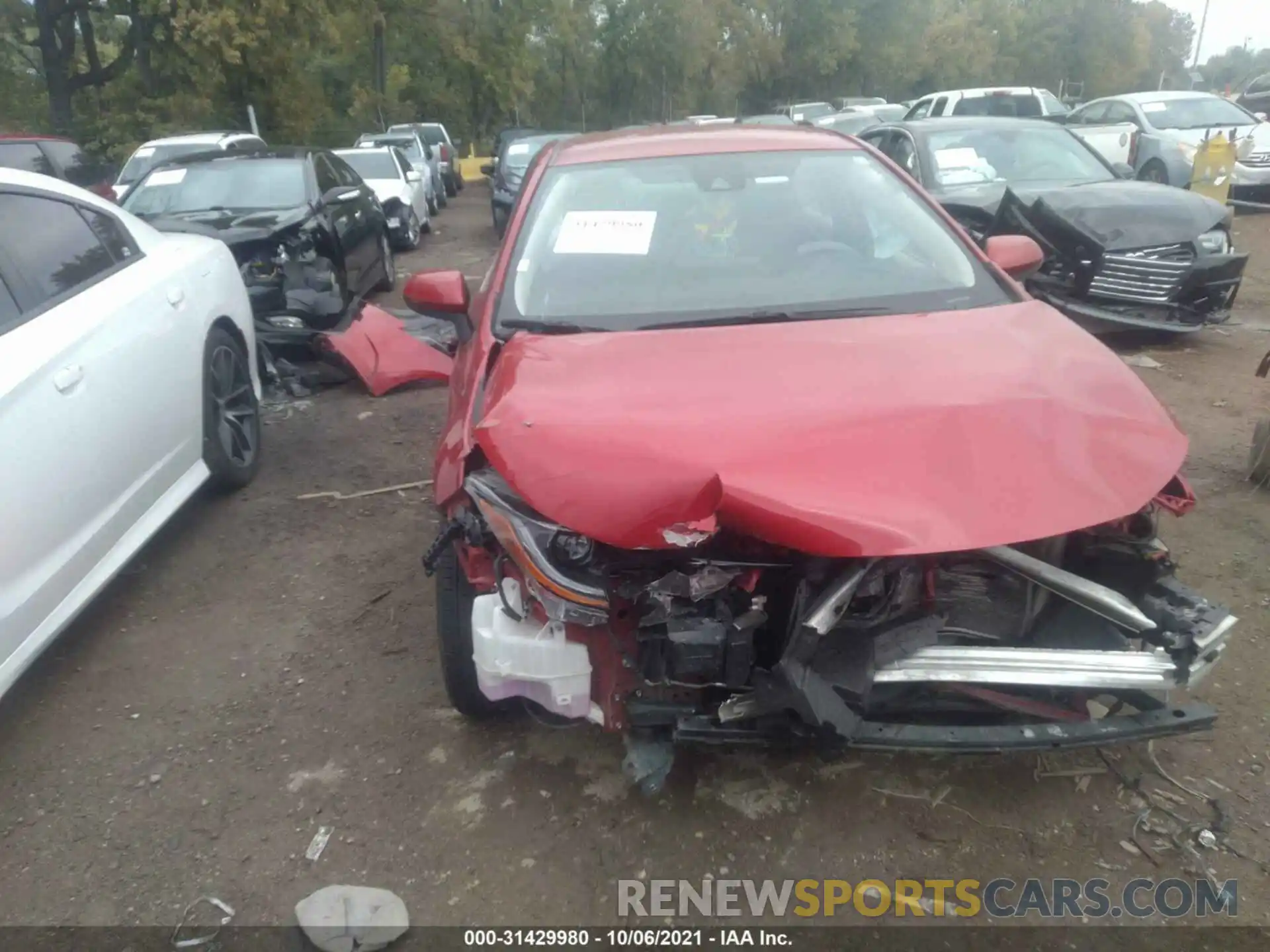 6 Photograph of a damaged car JTDEPRAE4LJ029211 TOYOTA COROLLA 2020