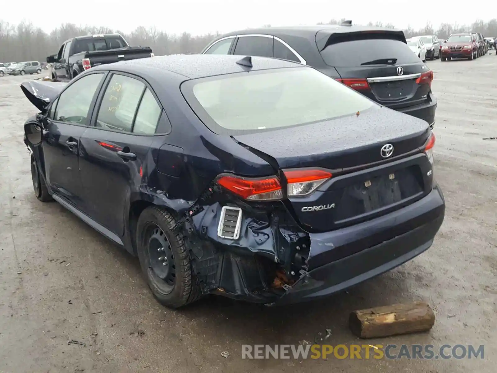 3 Photograph of a damaged car JTDEPRAE4LJ029693 TOYOTA COROLLA 2020