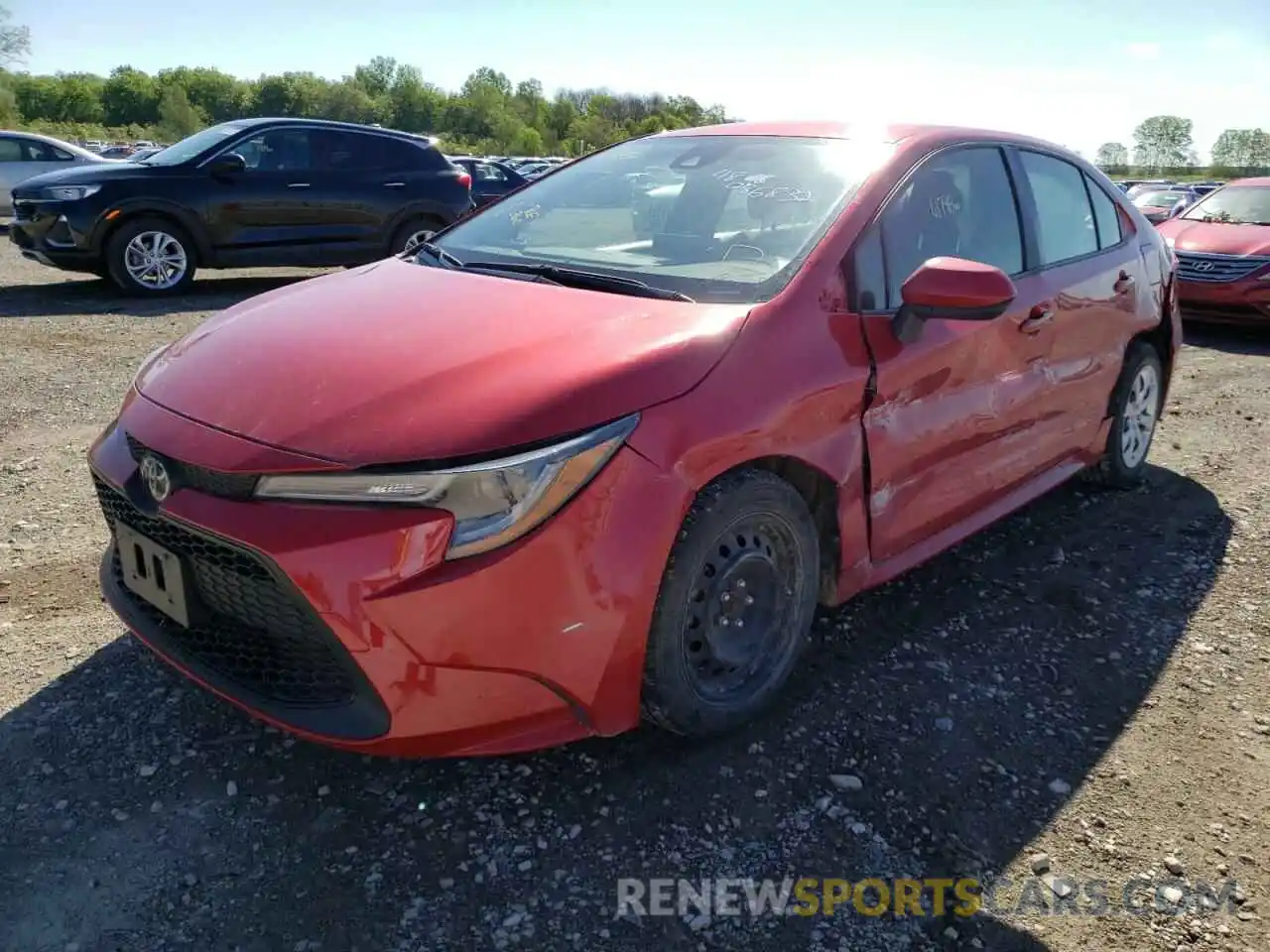 2 Photograph of a damaged car JTDEPRAE4LJ029709 TOYOTA COROLLA 2020