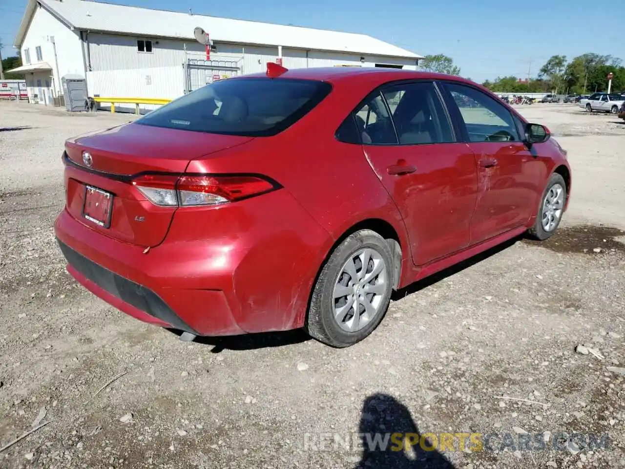 4 Photograph of a damaged car JTDEPRAE4LJ029709 TOYOTA COROLLA 2020