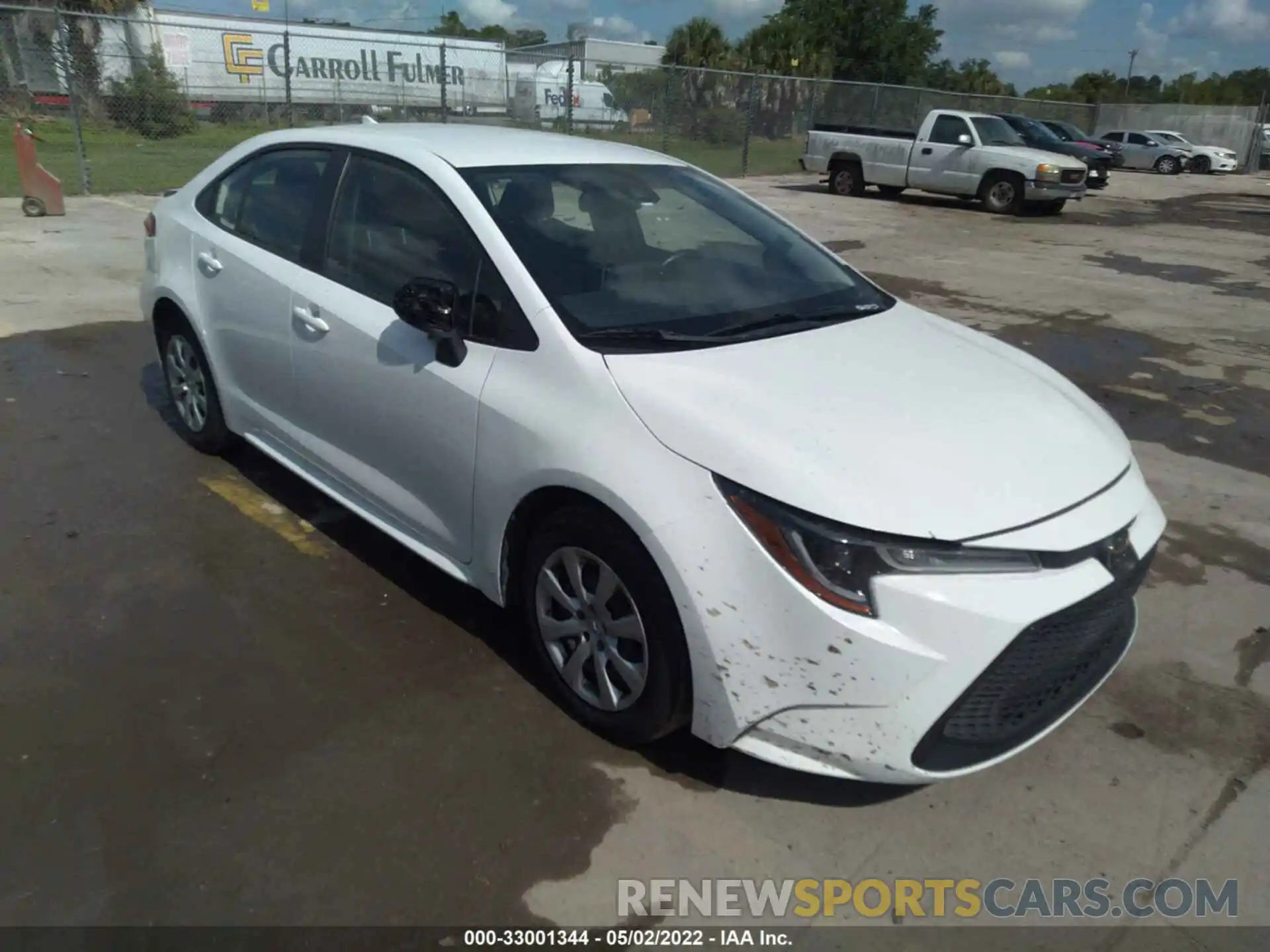 1 Photograph of a damaged car JTDEPRAE4LJ029984 TOYOTA COROLLA 2020