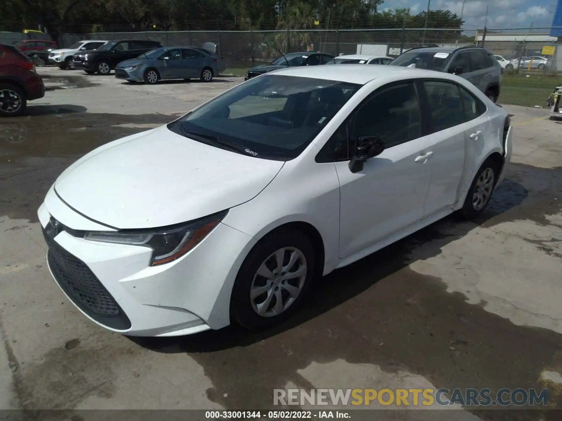 2 Photograph of a damaged car JTDEPRAE4LJ029984 TOYOTA COROLLA 2020