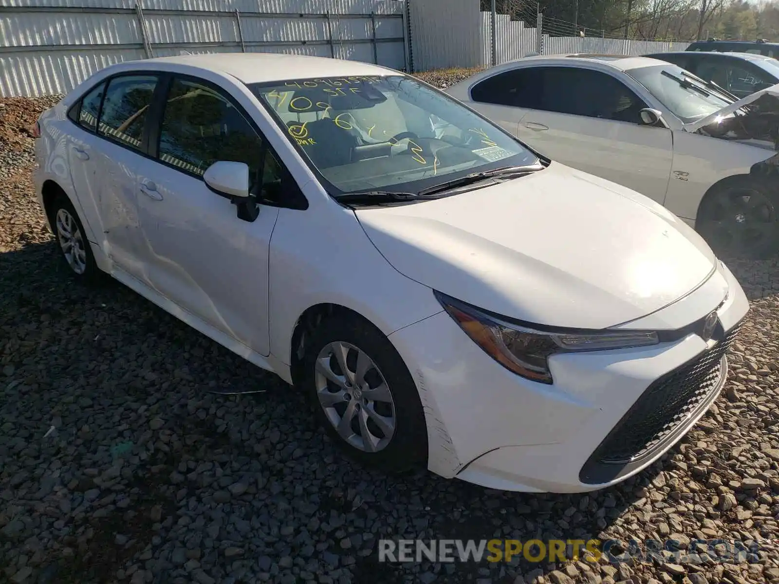 1 Photograph of a damaged car JTDEPRAE4LJ030164 TOYOTA COROLLA 2020