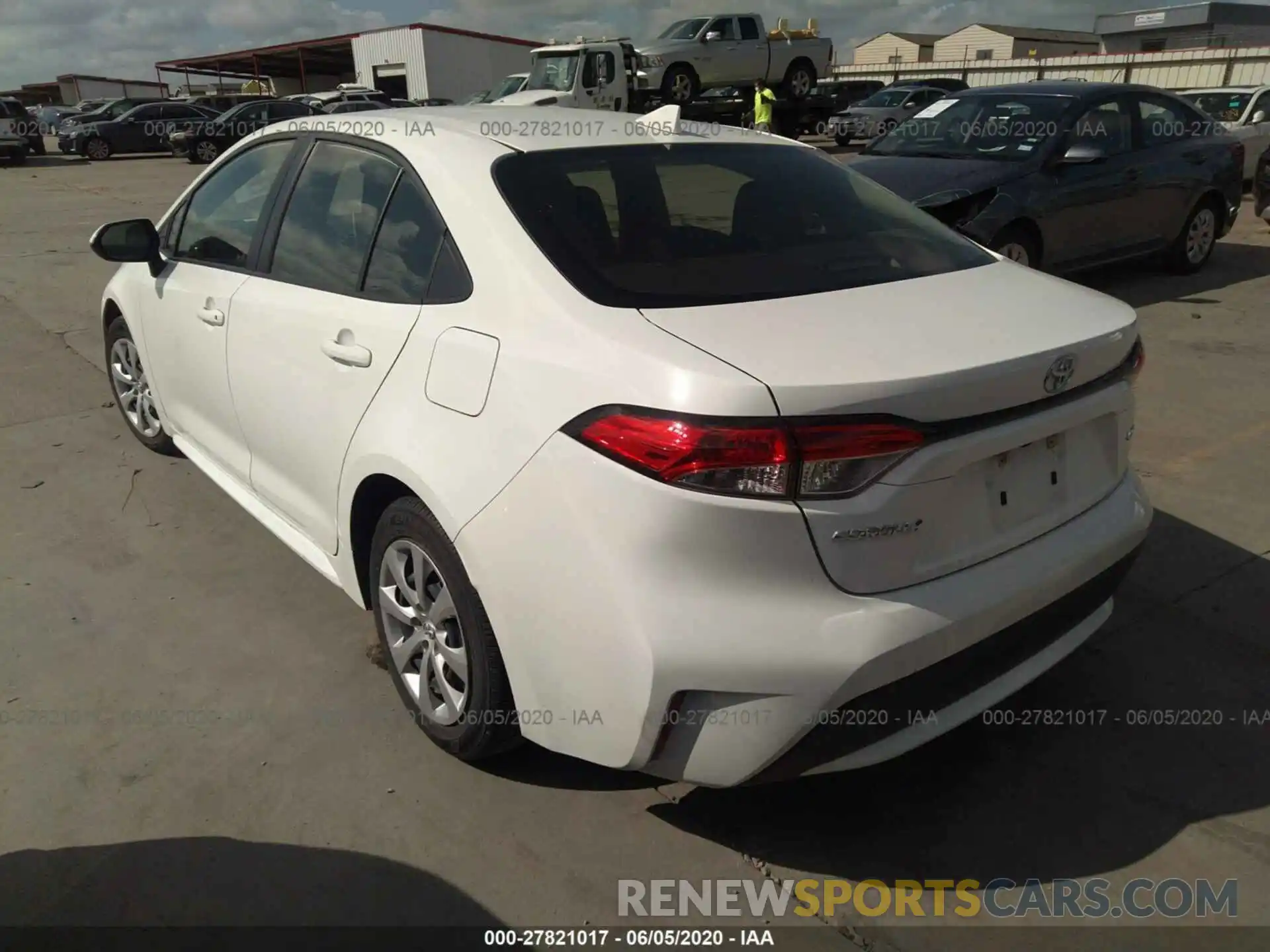 3 Photograph of a damaged car JTDEPRAE4LJ030200 TOYOTA COROLLA 2020