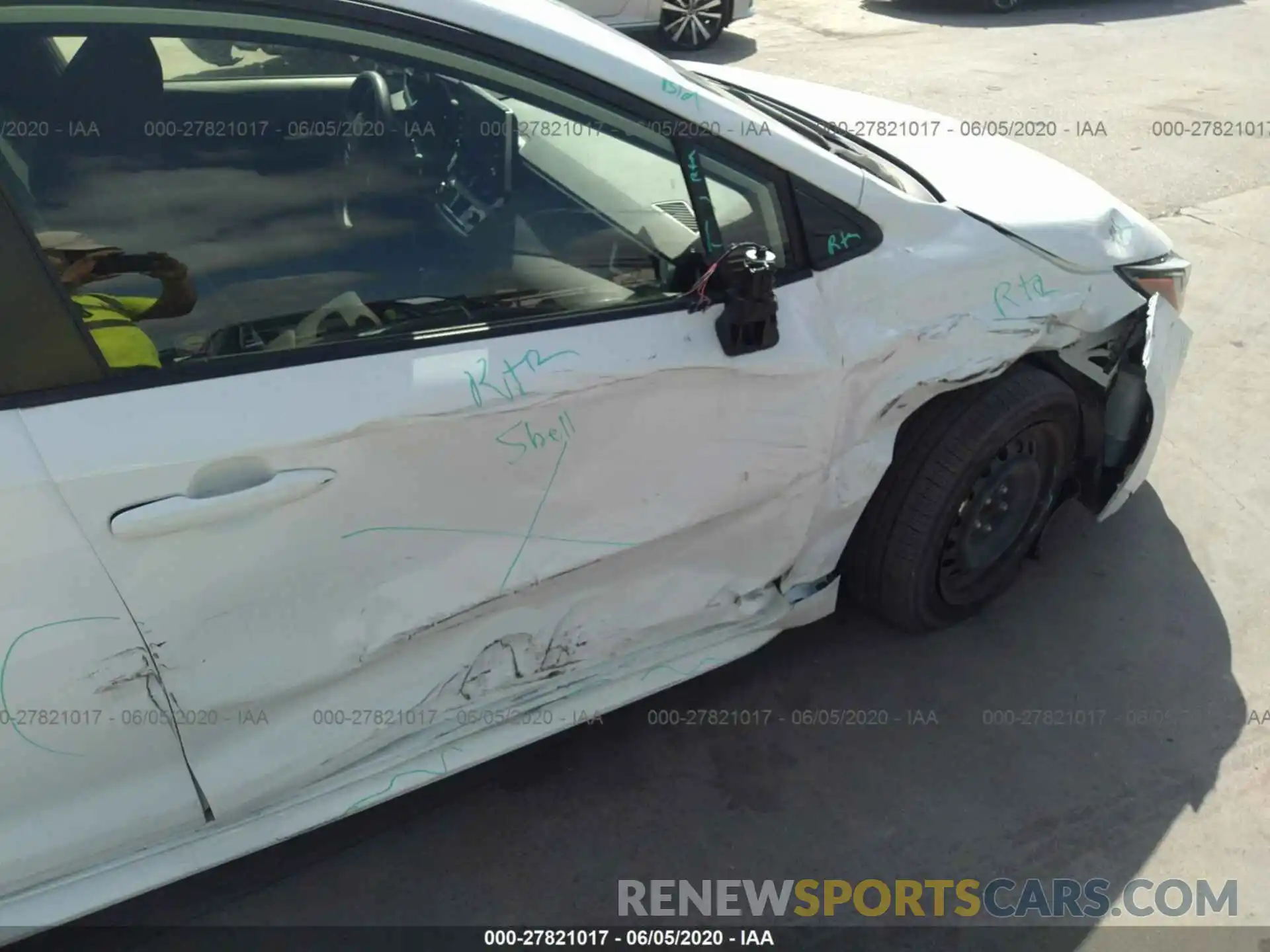 6 Photograph of a damaged car JTDEPRAE4LJ030200 TOYOTA COROLLA 2020