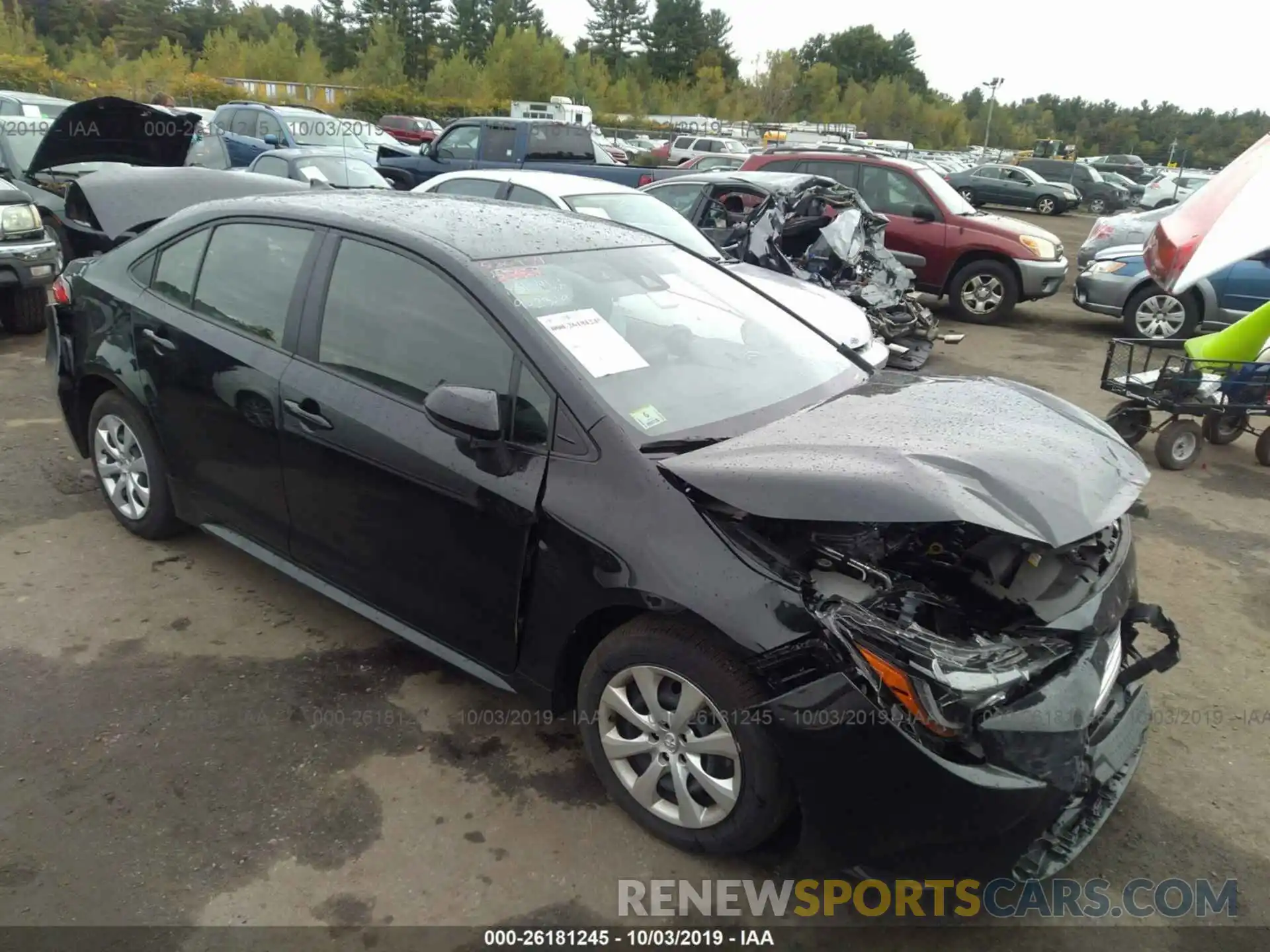 1 Photograph of a damaged car JTDEPRAE4LJ031329 TOYOTA COROLLA 2020