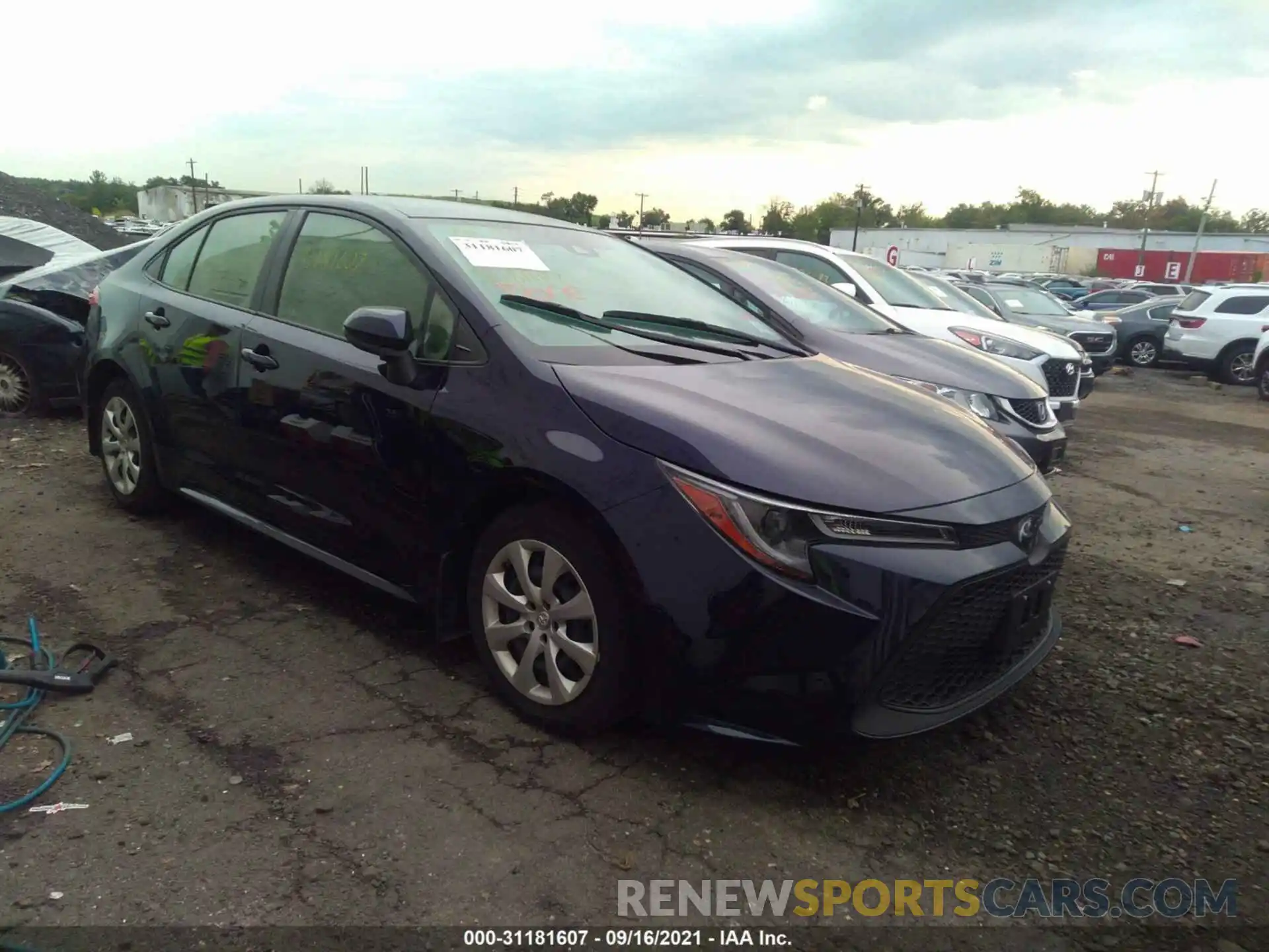 1 Photograph of a damaged car JTDEPRAE4LJ031377 TOYOTA COROLLA 2020