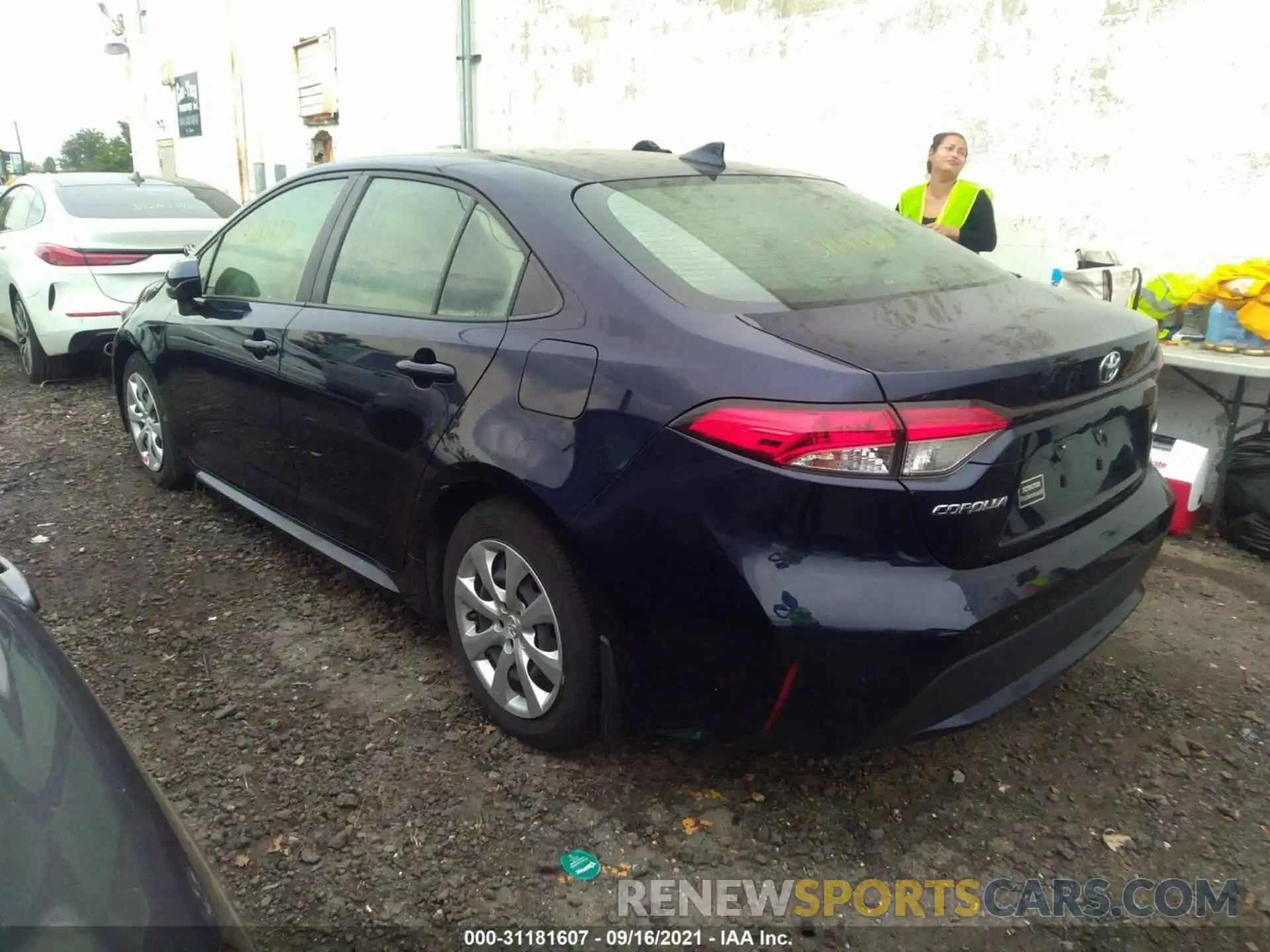 3 Photograph of a damaged car JTDEPRAE4LJ031377 TOYOTA COROLLA 2020